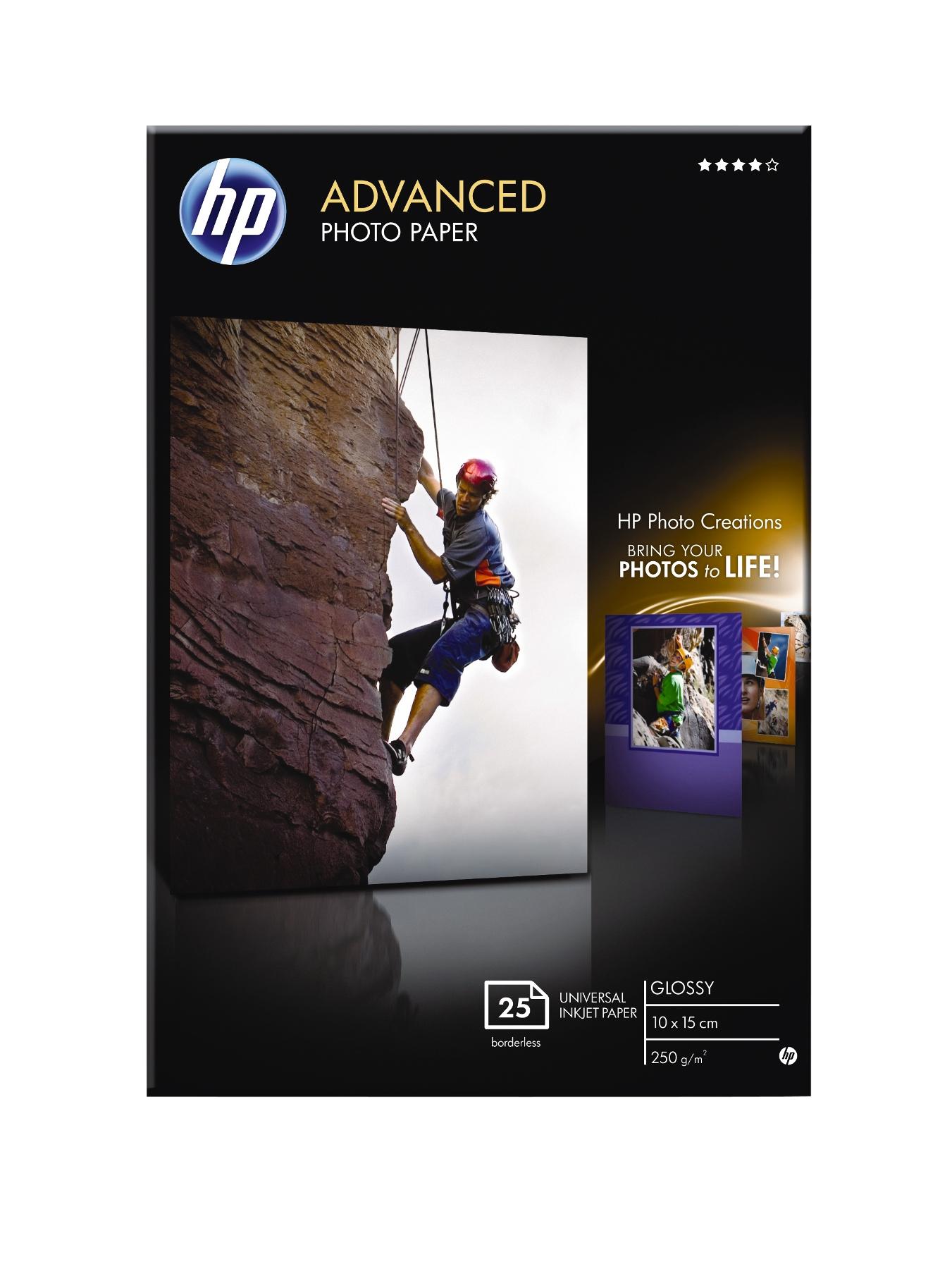 Advanced Glossy Photo Paper - 25 sheets 10 x 15 cm Borderless Advanced Glossy Photo Paper - 25 sheets 10 x 15 cm Borderless