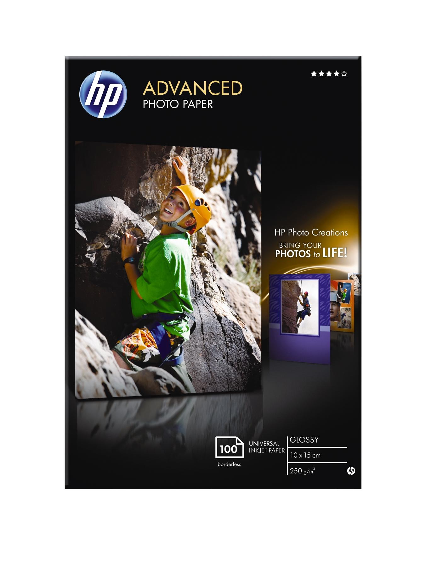 Advanced Glossy Photo Paper - 100 sheets 10 x 15 cm Borderless Advanced Glossy Photo Paper - 100 sheets 10 x 15 cm Borderless