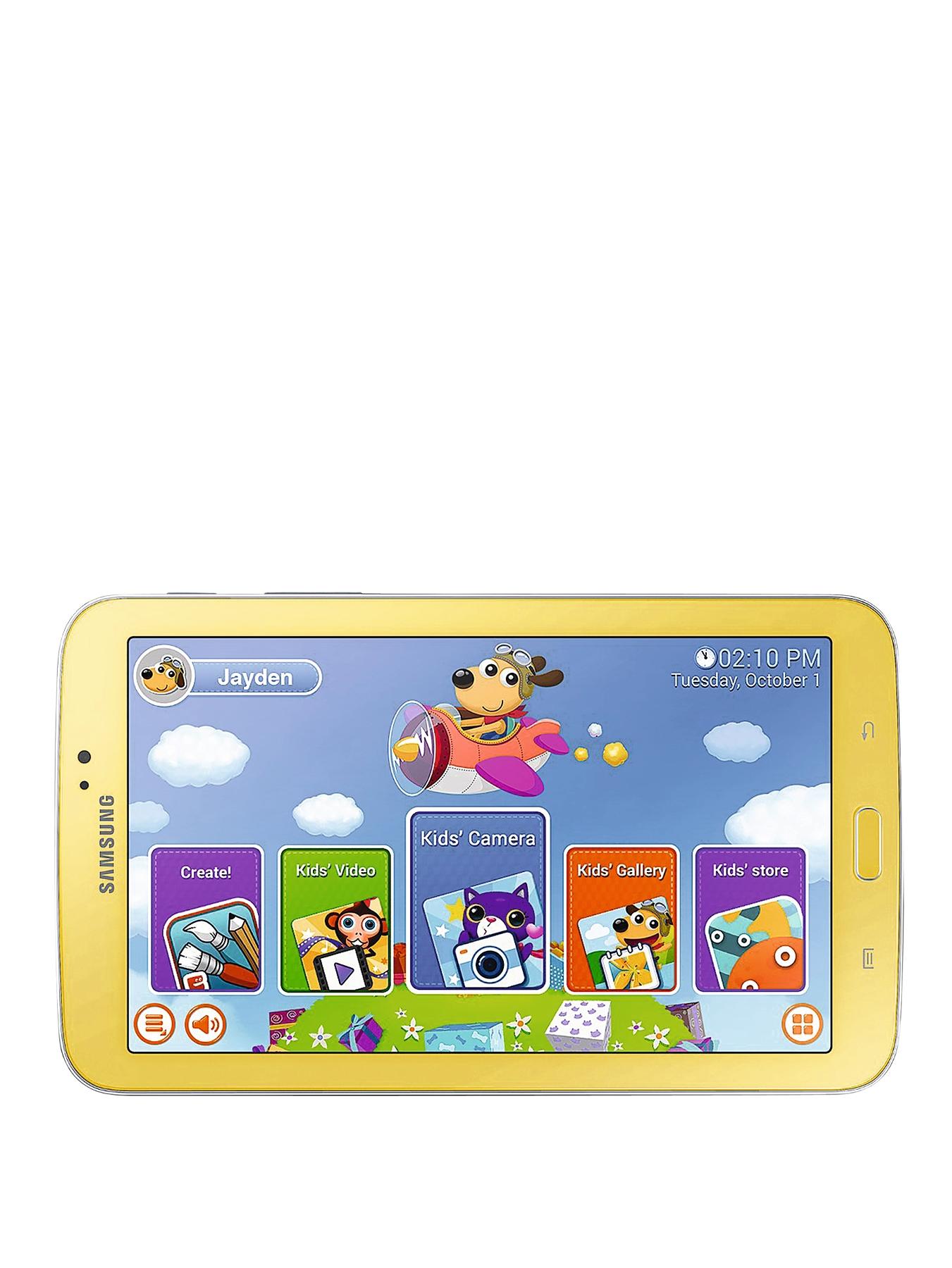 Galaxy Tab 3 Kids Dual Core Processor, 1Gb RAM, 8Gb Storage, Wi-Fi, 7 inch Tablet - Yellow, Yellow Galaxy Tab 3 Kids Dual Core Processor, 1Gb RAM, 8Gb Storage, Wi-Fi, 7 inch Tablet - Yellow, Yellow