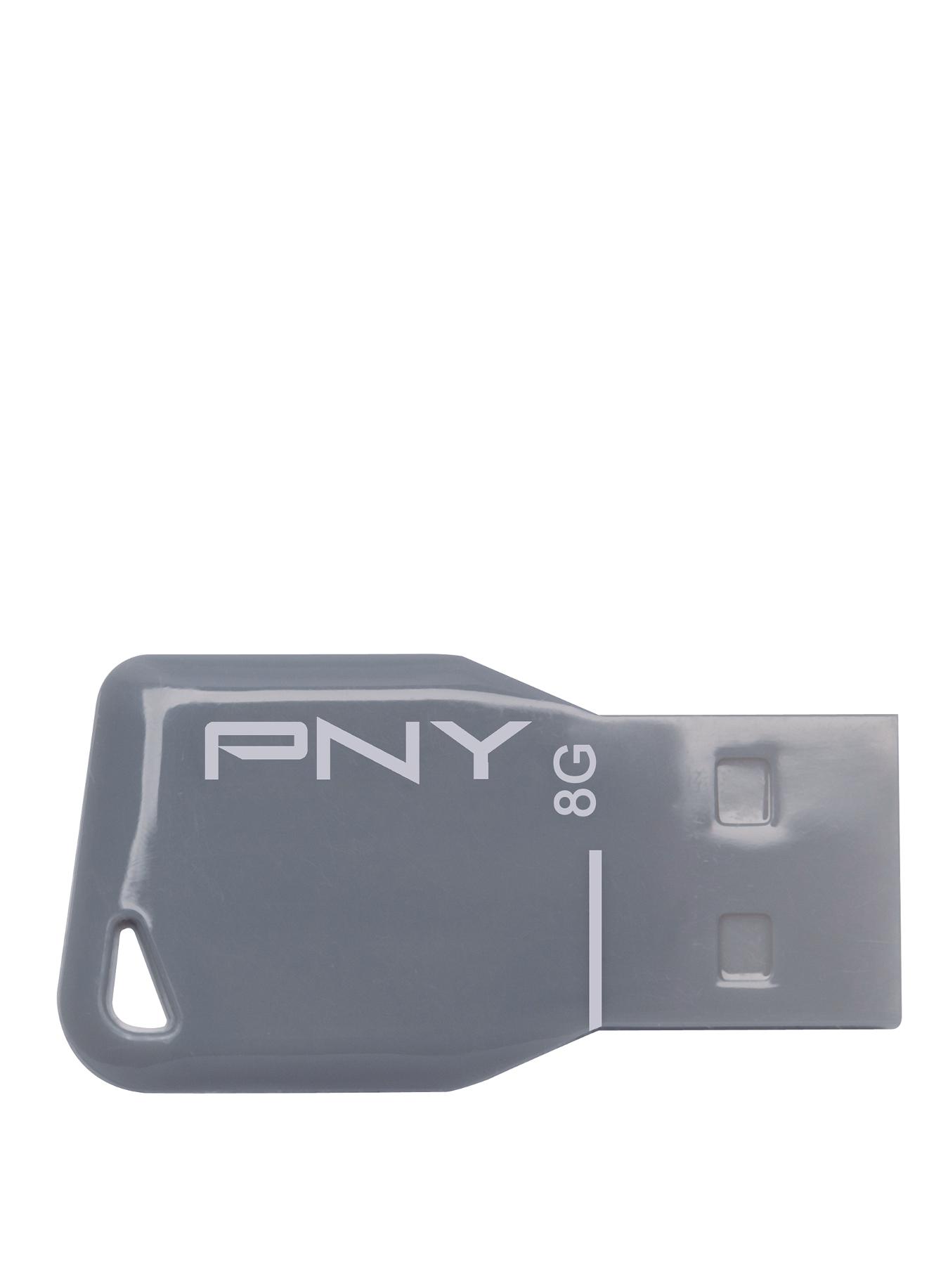 8Gb Key Attache USB - Grey, Grey 8Gb Key Attache USB - Grey, Grey