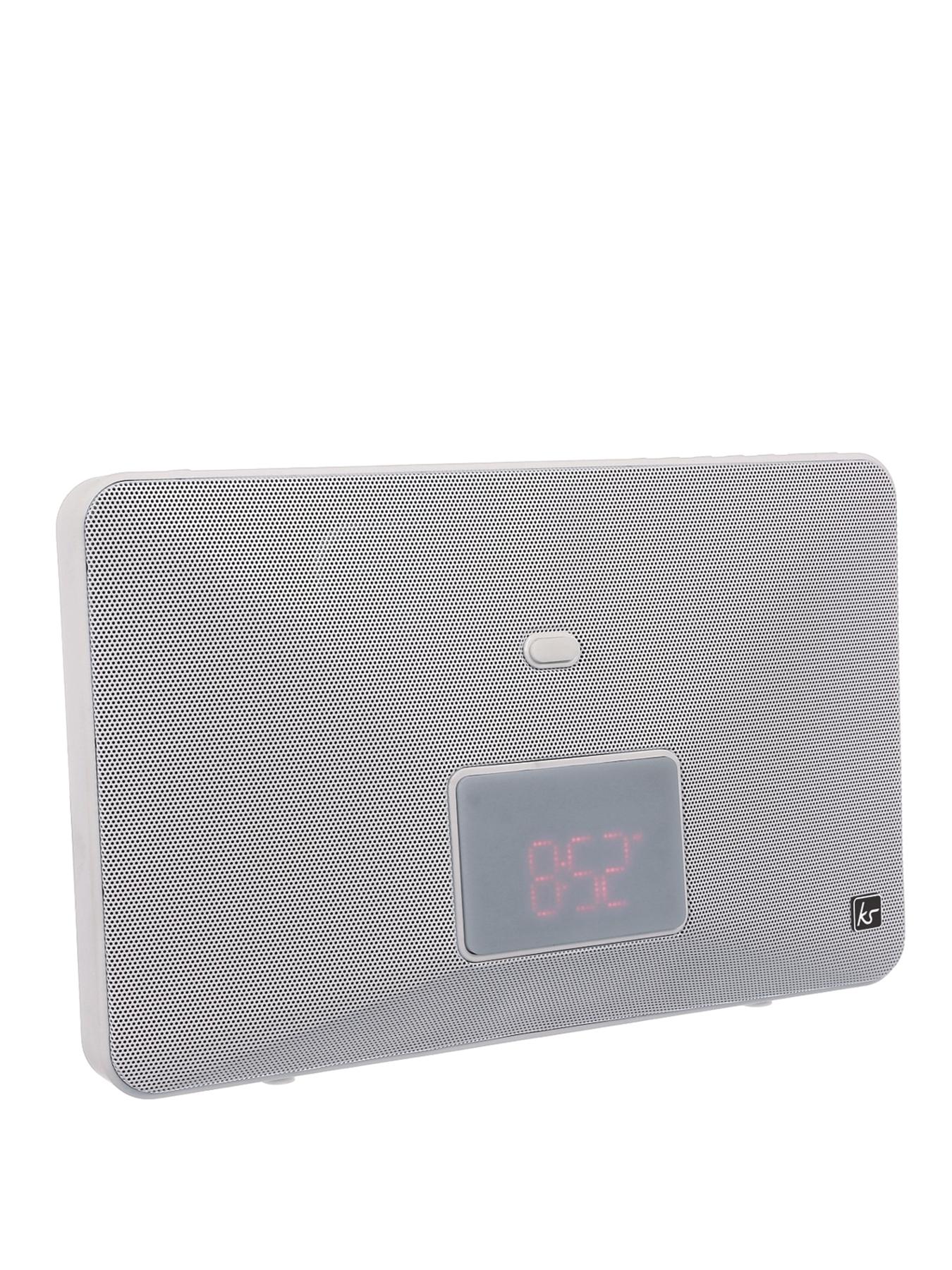 Fresh 8 Pin Lightning Clock Radio Speaker Docking Station - White Fresh 8 Pin Lightning Clock Radio Speaker Docking Station - White