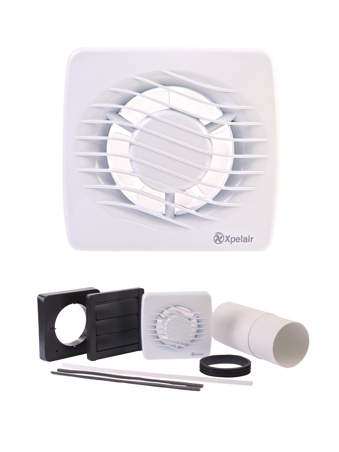 DX100 4 inch Bathroom Extractor Fan plus Installation Kit DX100 4 inch Bathroom Extractor Fan plus Installation Kit