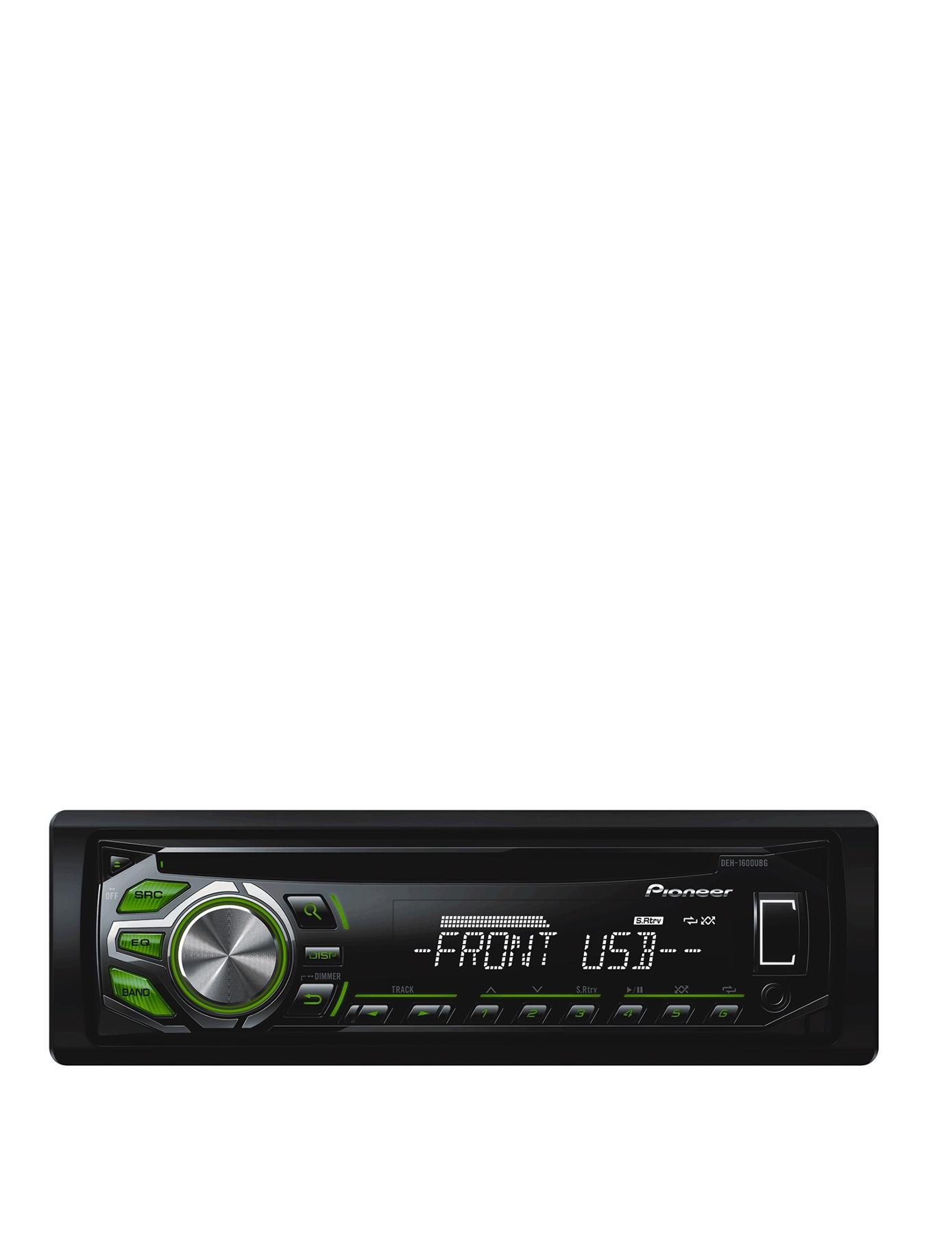 DEH-1600UBG CD Tuner MP3 USB Green and White Display DEH-1600UBG CD Tuner MP3 USB Green and White Display
