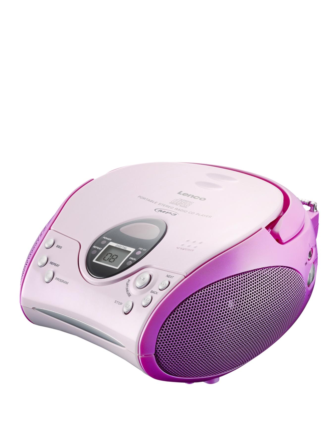 Portable Cd Player- Pink Portable Cd Player- Pink