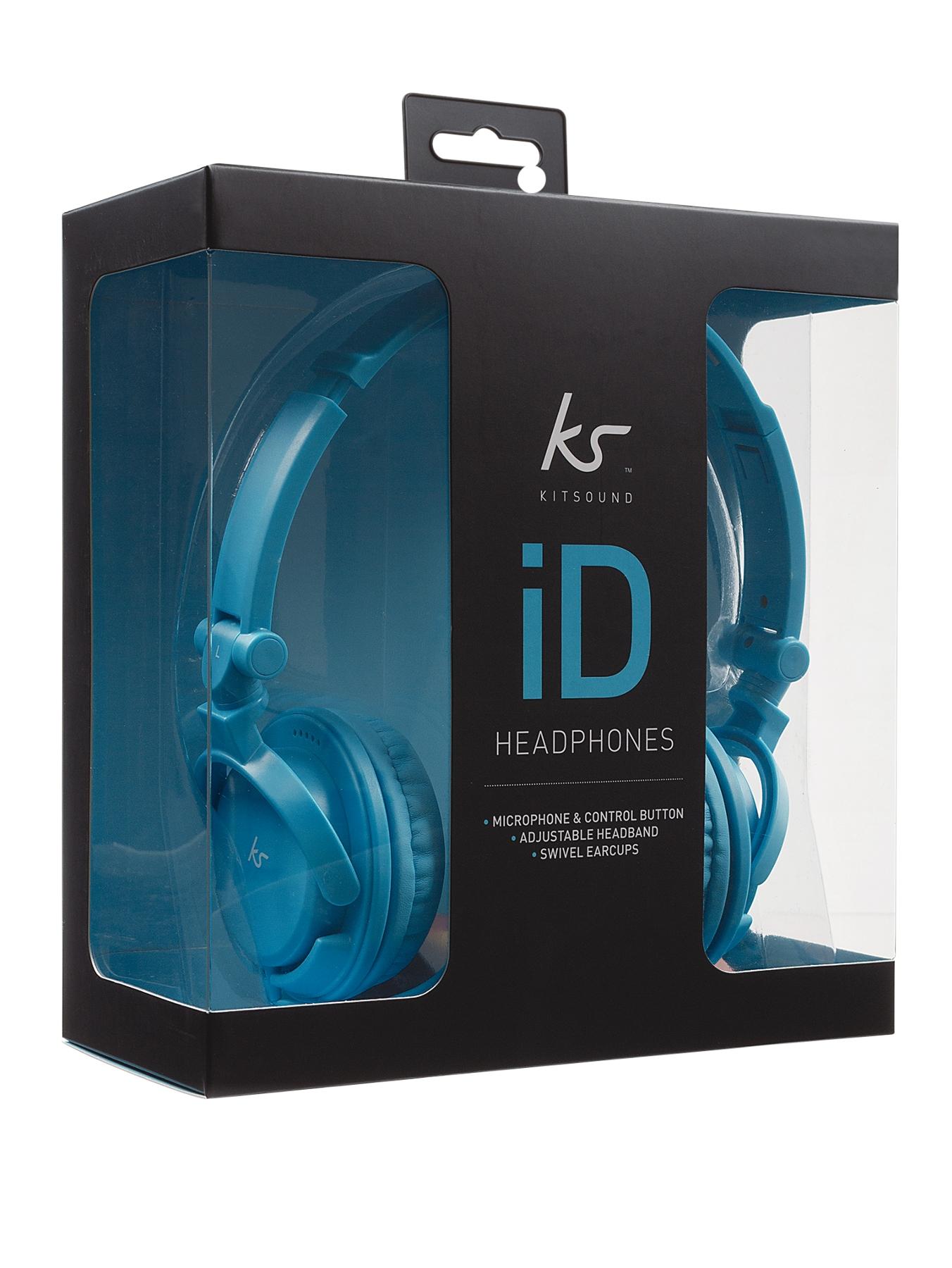 iD On Ear Headhones with Microphone - Blue iD On Ear Headhones with Microphone - Blue