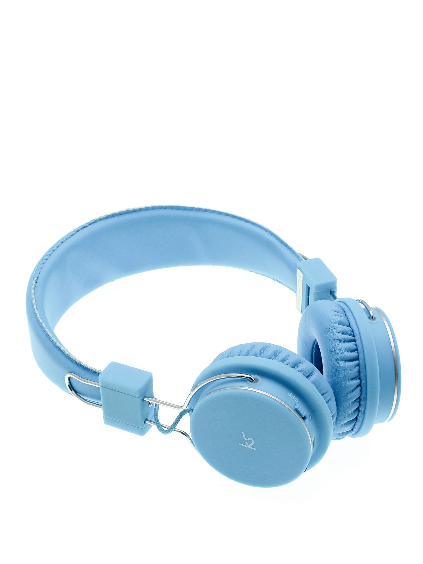 Manhattan Bluetooth Wireless Over Ear Headphones With Mic - Blue Manhattan Bluetooth Wireless Over Ear Headphones With Mic - Blue