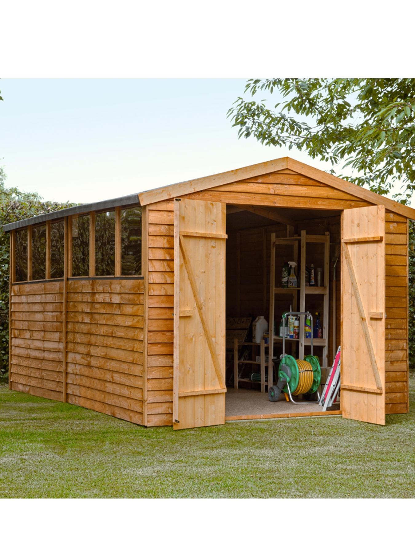 12 x 8 ft Overlap Apex Workshop - Assembly Option Available 12 x 8 ft Overlap Apex Workshop - Assembly Option Available