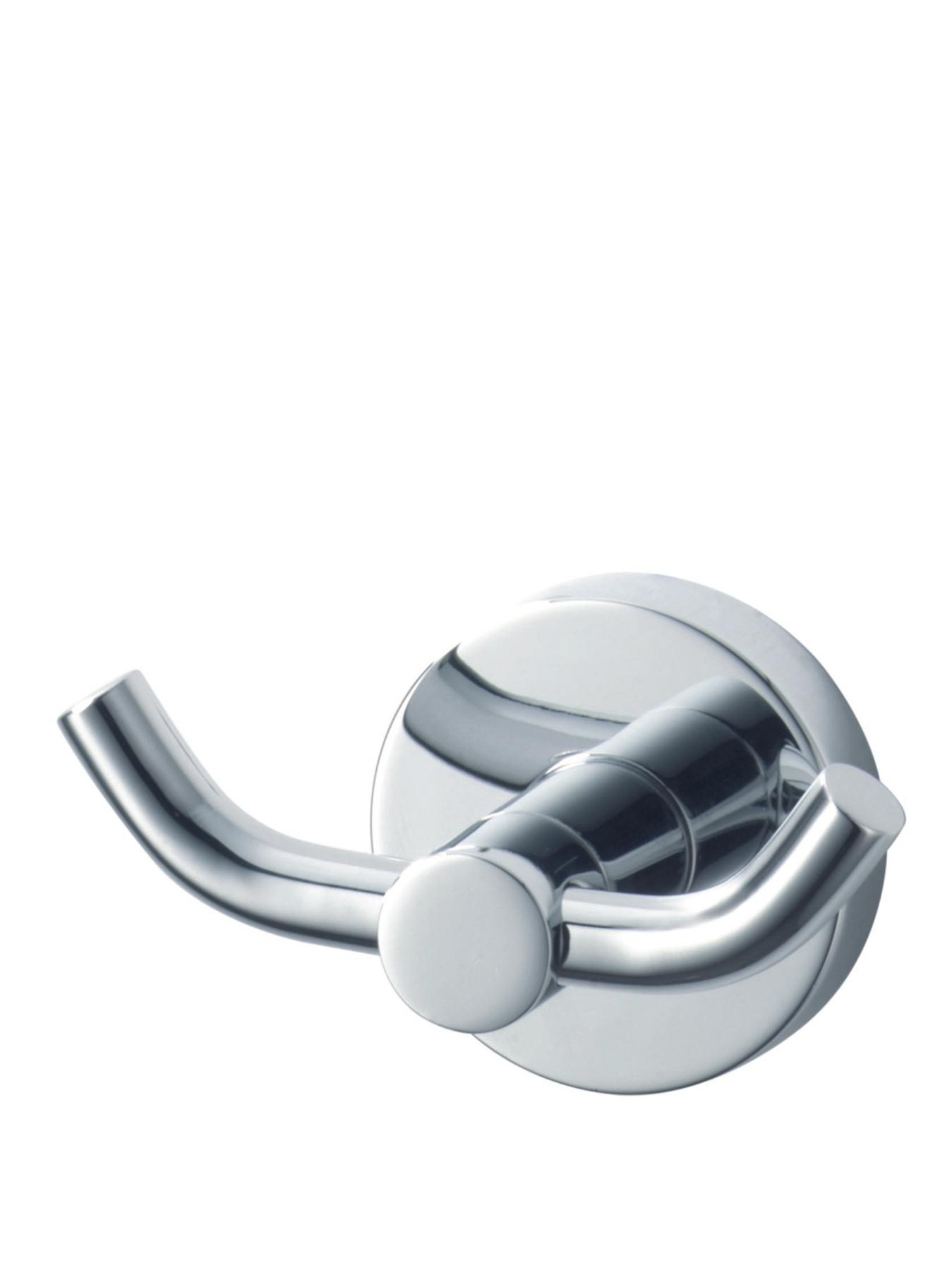 Kosmos Double Chrome Bathroom Hook Kosmos Double Chrome Bathroom Hook