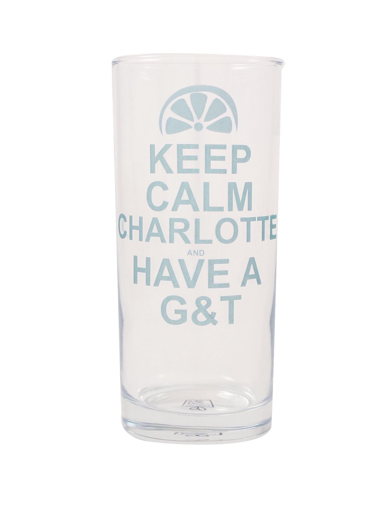 Personalised Keep Calm Have a G&T Glass Personalised Keep Calm Have a G&T Glass