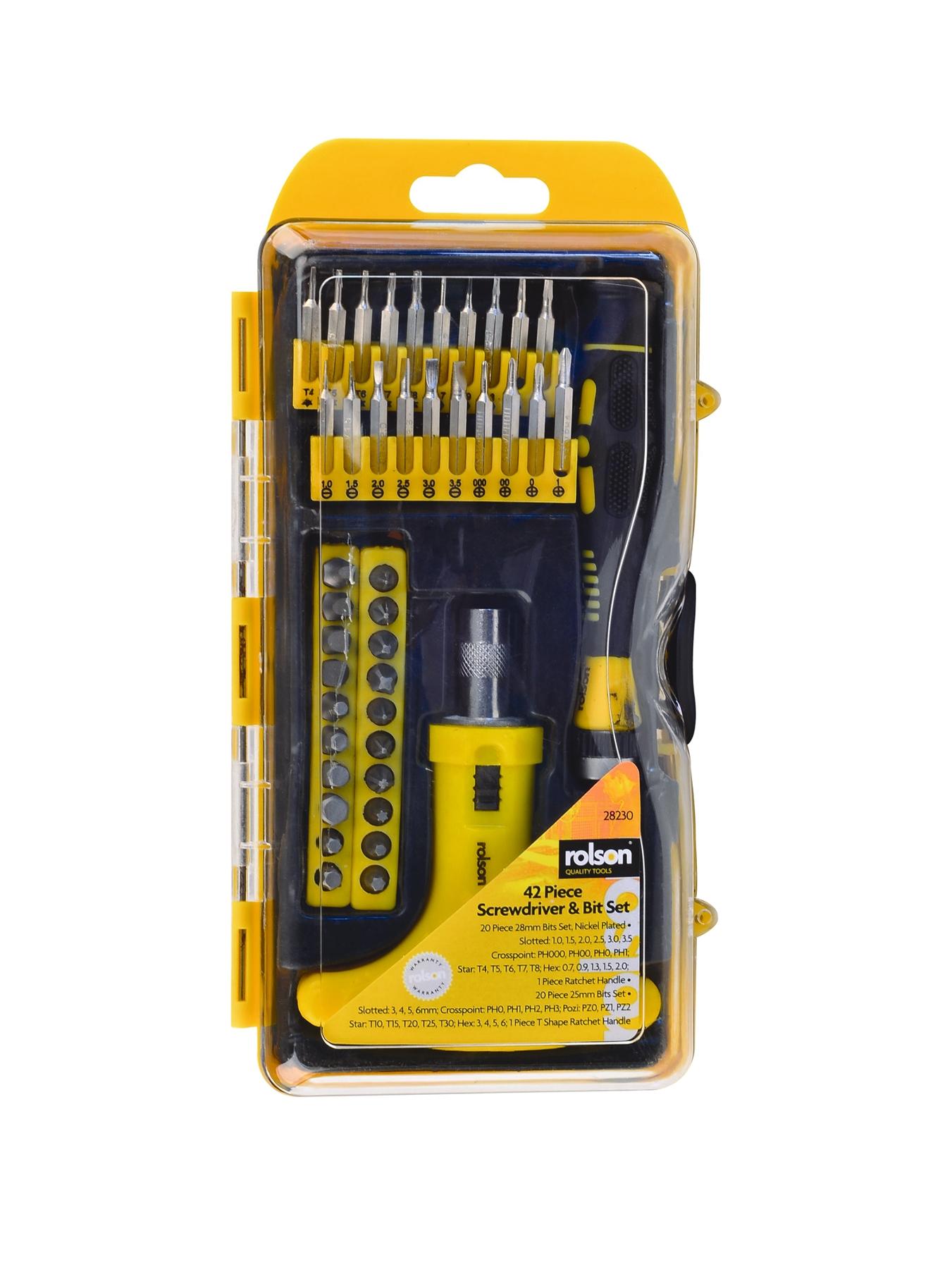 42-Piece Screwdriver and Bit Set 42-Piece Screwdriver and Bit Set