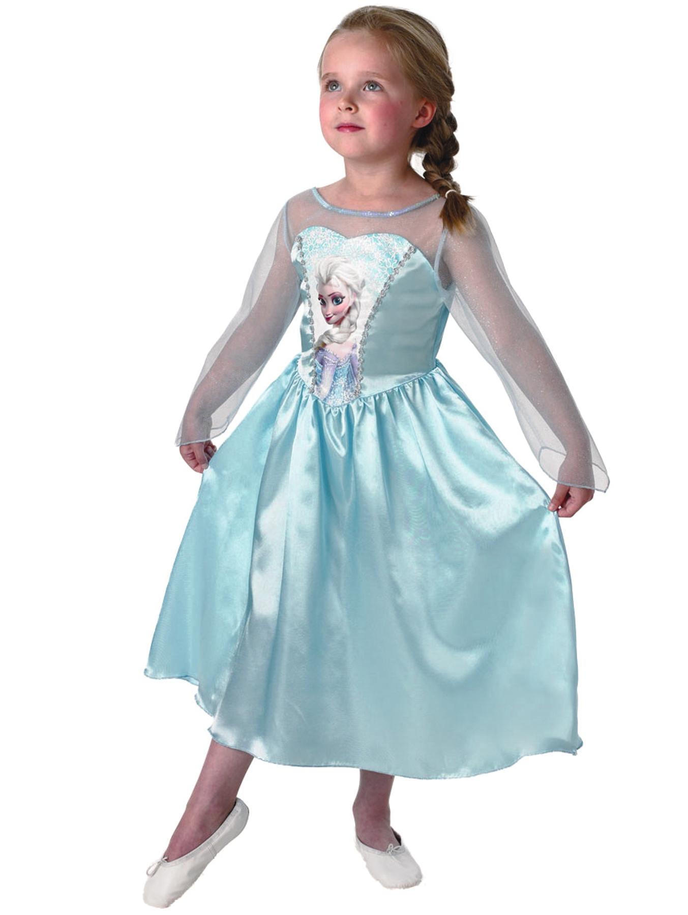 Girls Classic Elsa - Child Costume Age 3-8 Years Girls Classic Elsa - Child Costume Age 3-8 Years