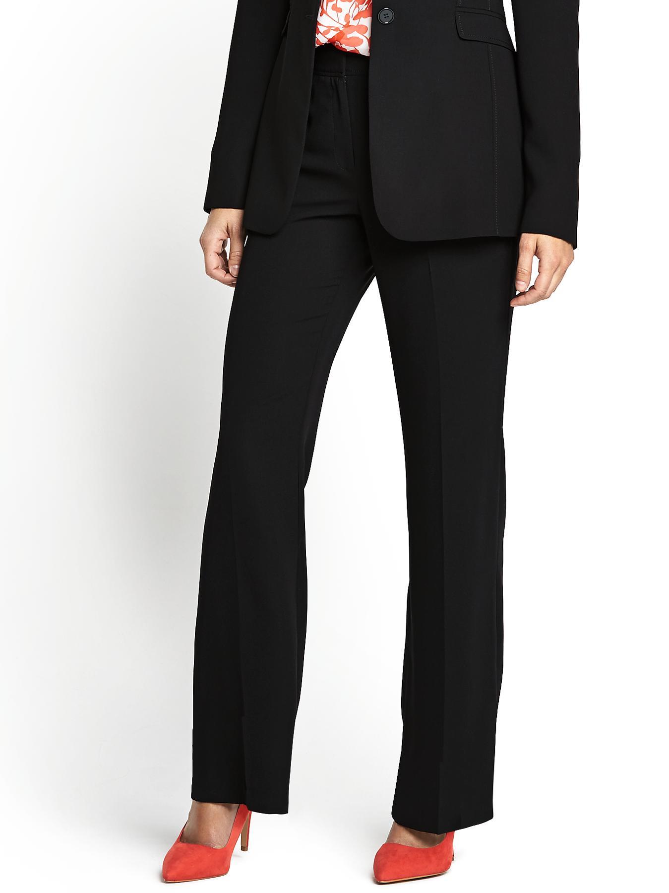 Rochette Straight Leg Trousers, Black Rochette Straight Leg Trousers, Black