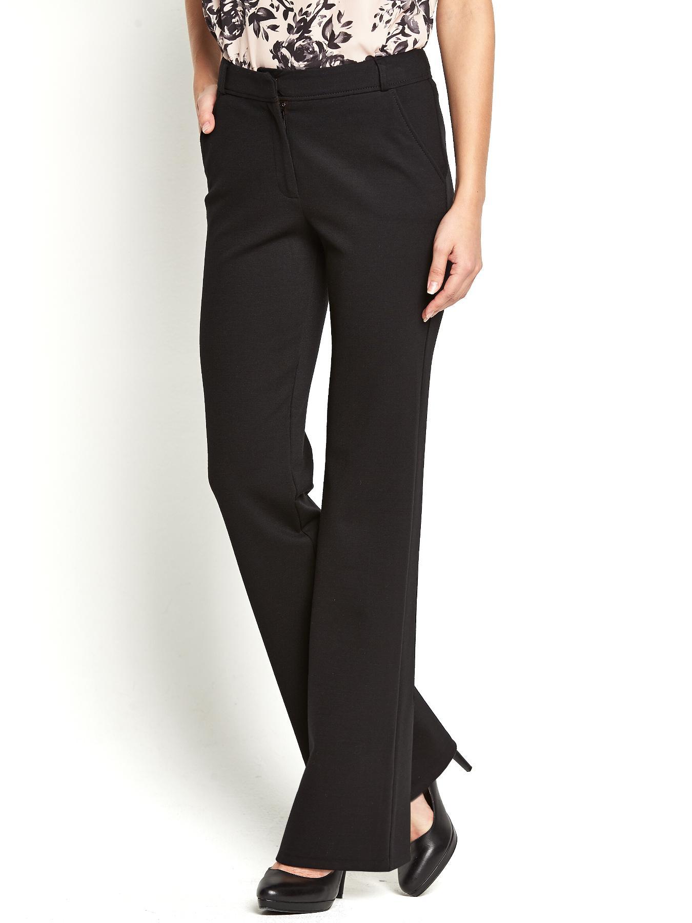 Ponte Bootcut Trousers, Black Ponte Bootcut Trousers, Black