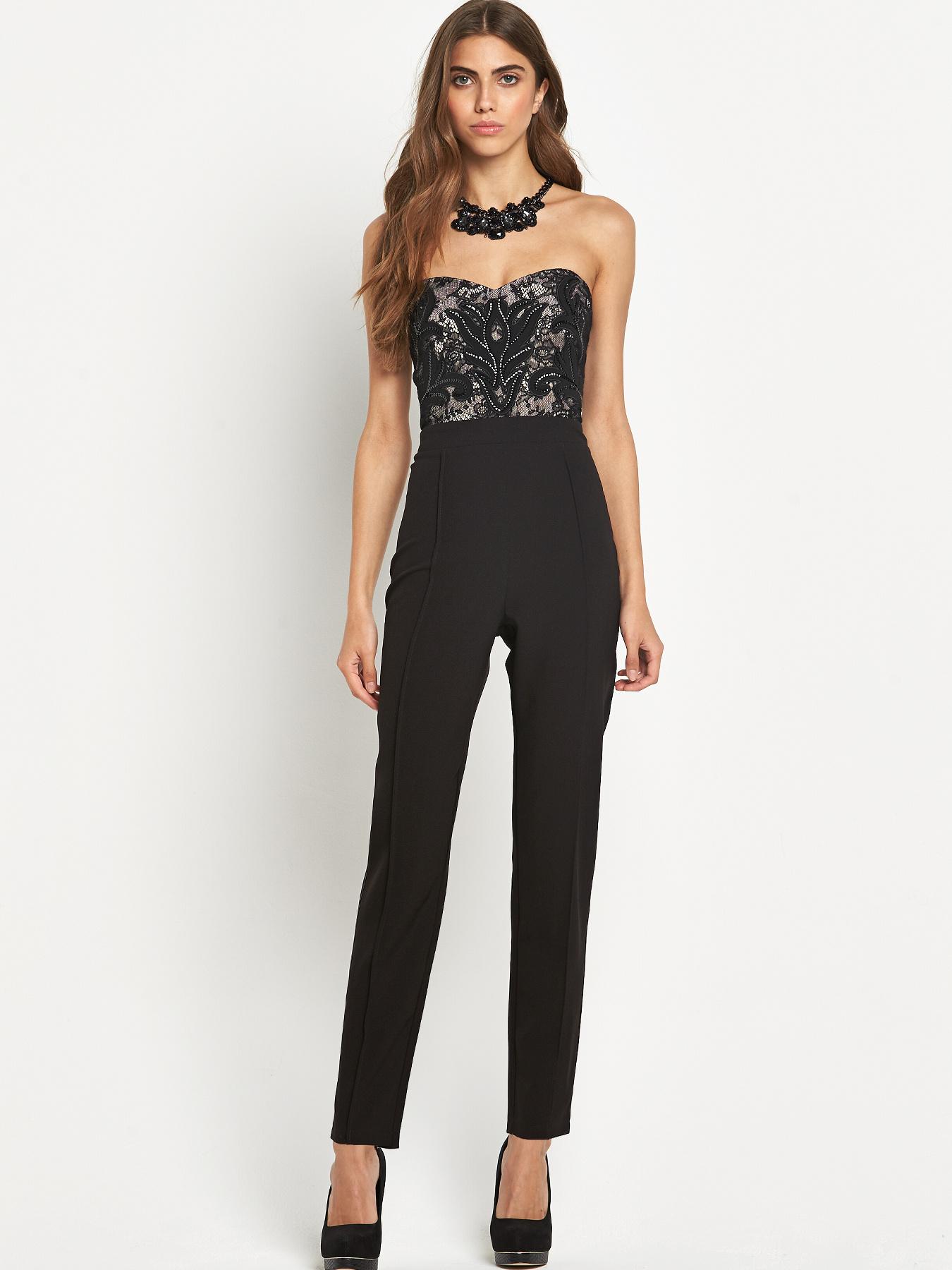 Michelle Keegan Sequin Bustier Jumpsuit