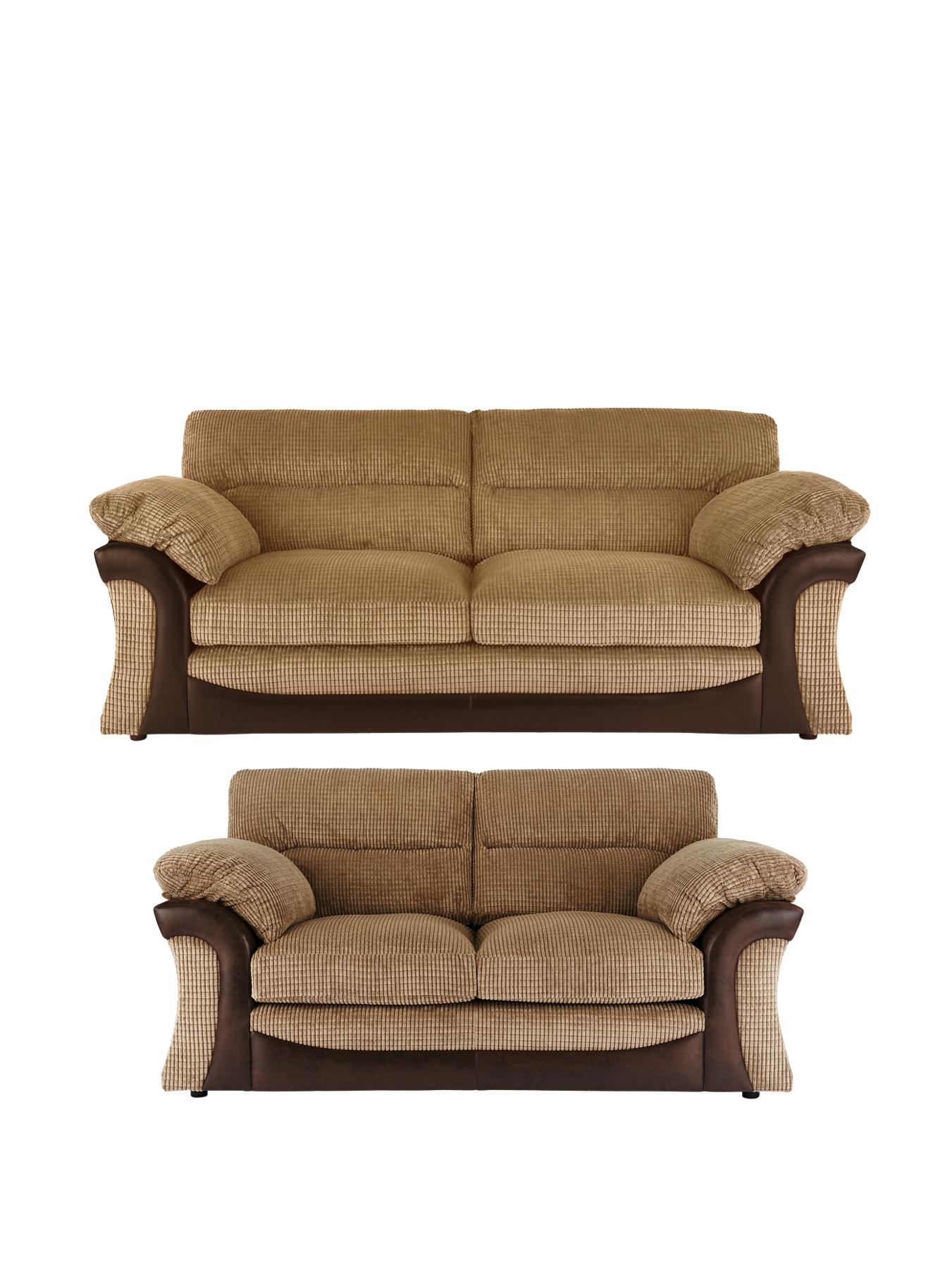 Rapide 3-Seater + 2-Seater Sofa Set, Chocolate,Charcoal Rapide 3-Seater + 2-Seater Sofa Set, Chocolate,Charcoal