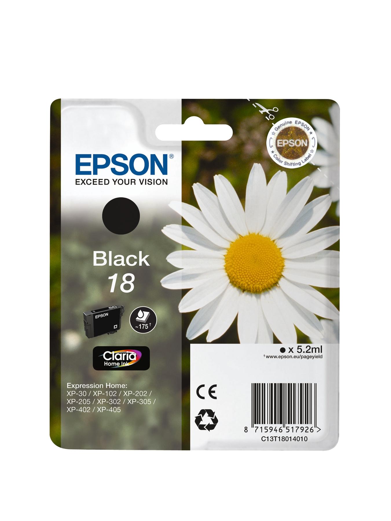 Singlepack Black 18 Claria Home Ink Singlepack Black 18 Claria Home Ink