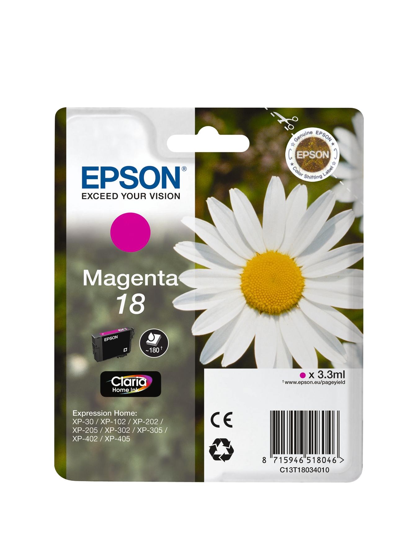 Singlepack Magenta 18 Claria Home Ink Singlepack Magenta 18 Claria Home Ink