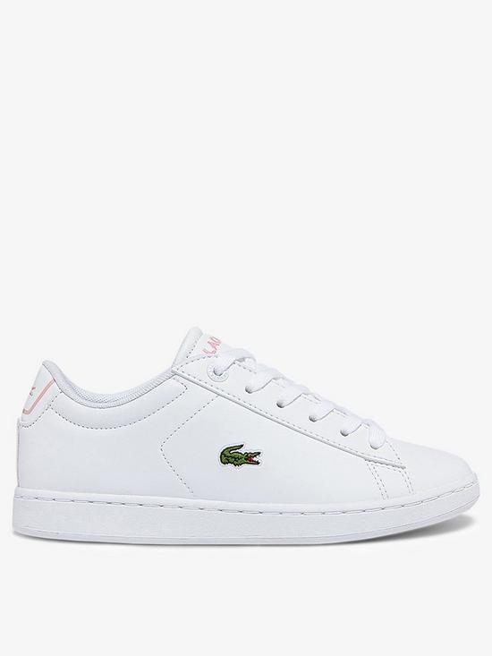 front image of lacoste-infant-carnaby-evo-0121-trainers