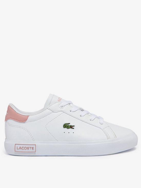 front image of lacoste-infant-powercourt-0721-trainers