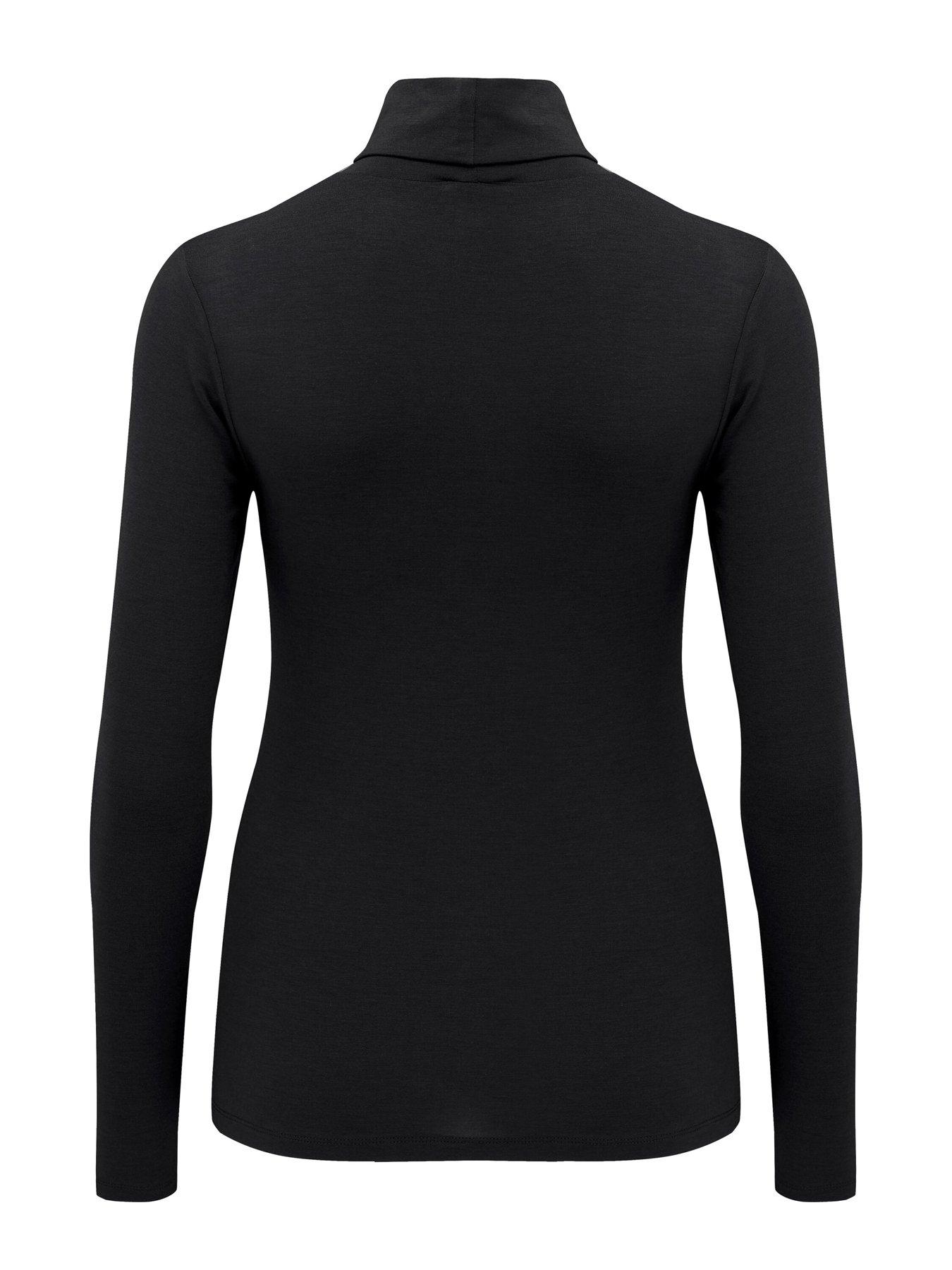 Image 4 of 4 of Pour Moi Second Skin Thermal Roll Neck Top - Black