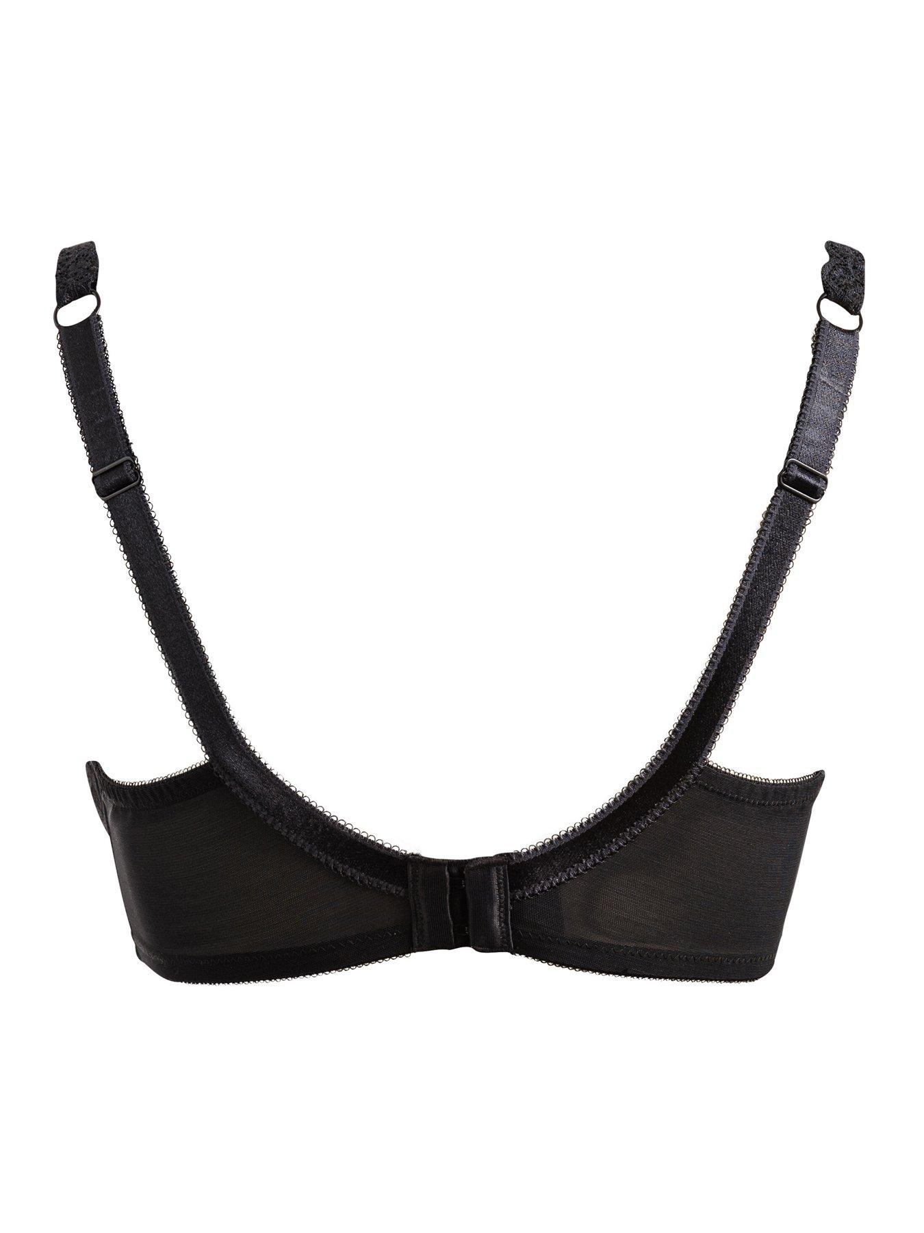  image of pour-moi-rebel-padded-plunge-bra-black