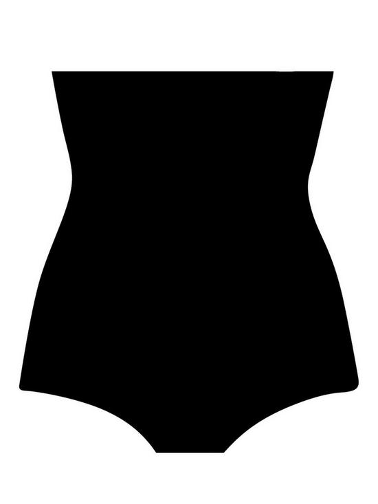 outfit image of pour-moi-definitions-high-waist-shaping-brief-black