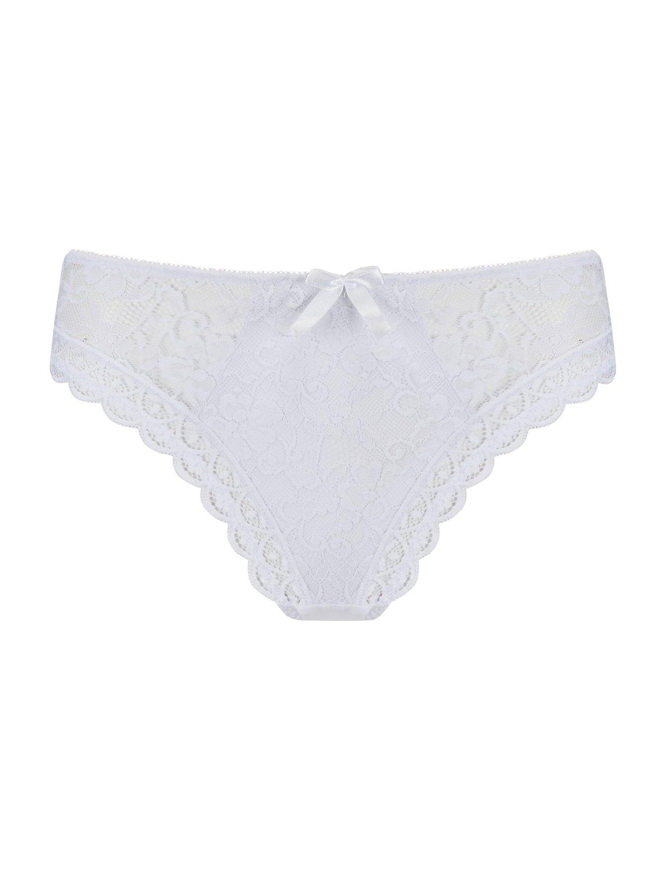 Image 3 of 4 of Pour Moi Rebel High Leg Brief - White