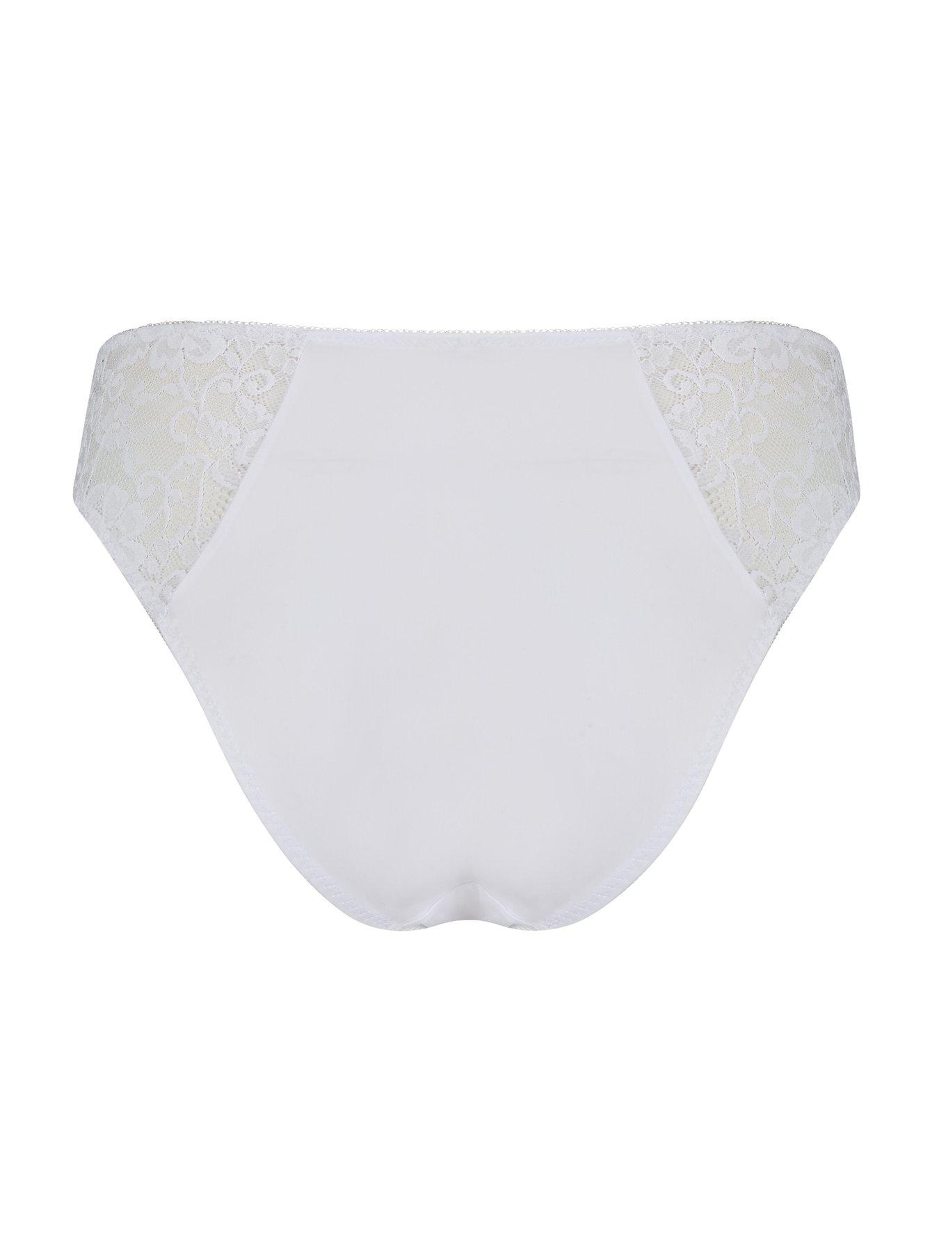 Image 4 of 4 of Pour Moi Rebel High Leg Brief - White