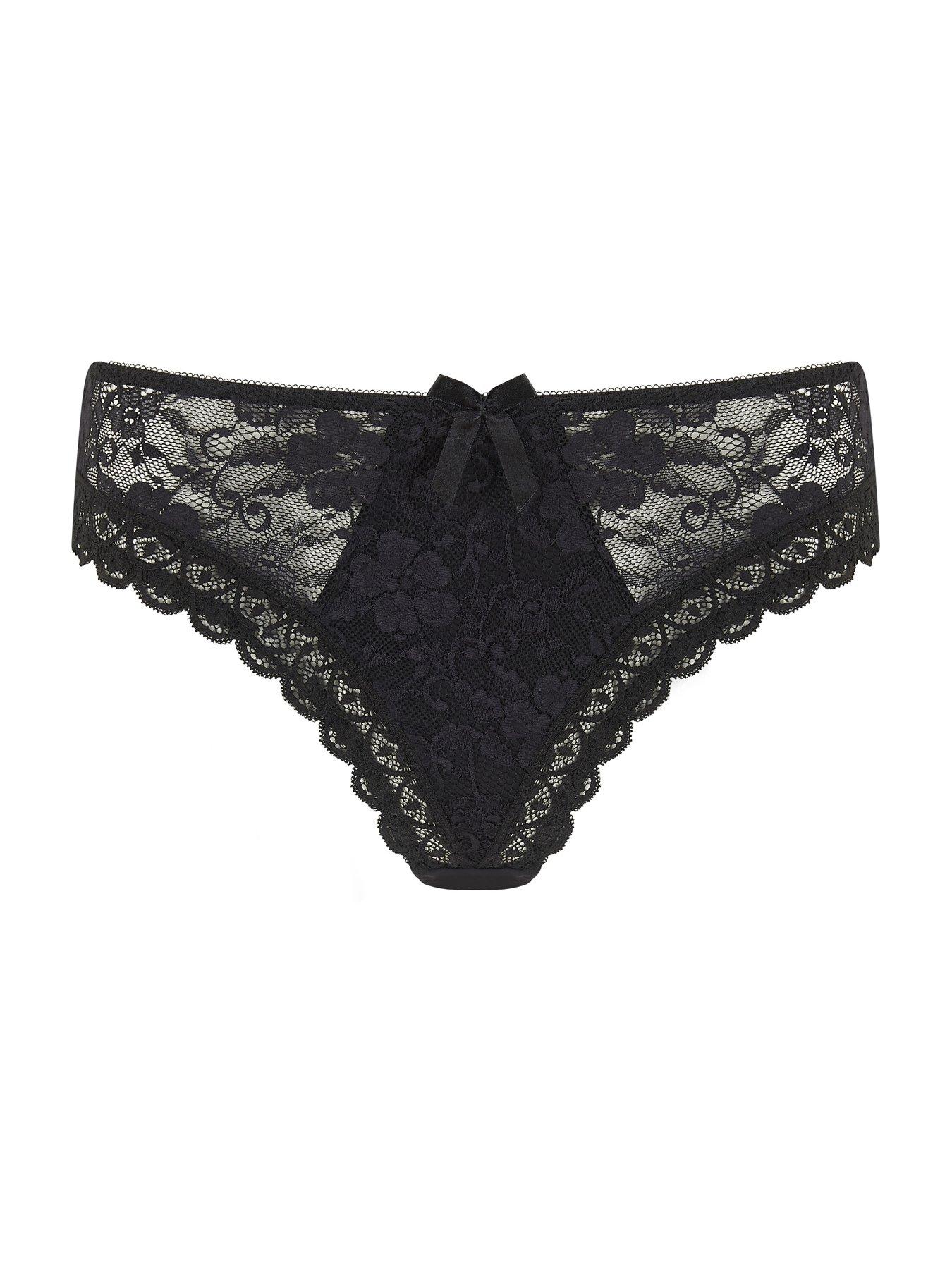 Image 2 of 3 of Pour Moi Rebel High Leg Brief - Black