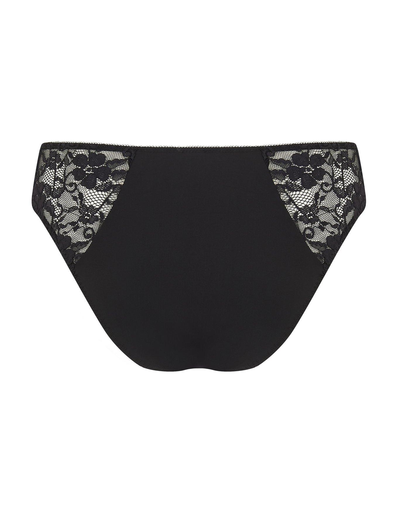 Image 3 of 3 of Pour Moi Rebel High Leg Brief - Black