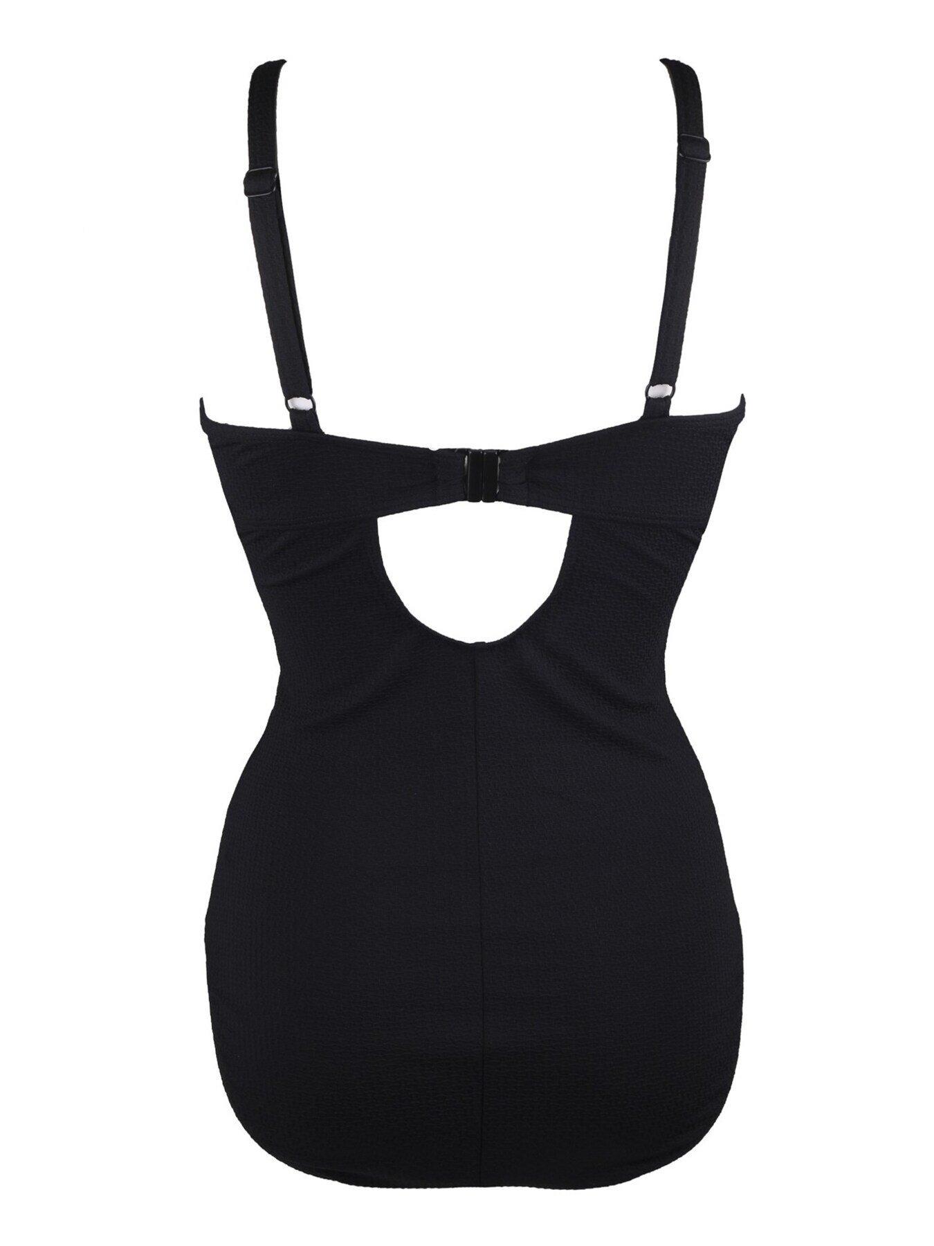  image of pour-moi-sol-beach-underwired-rope-swimsuit-black
