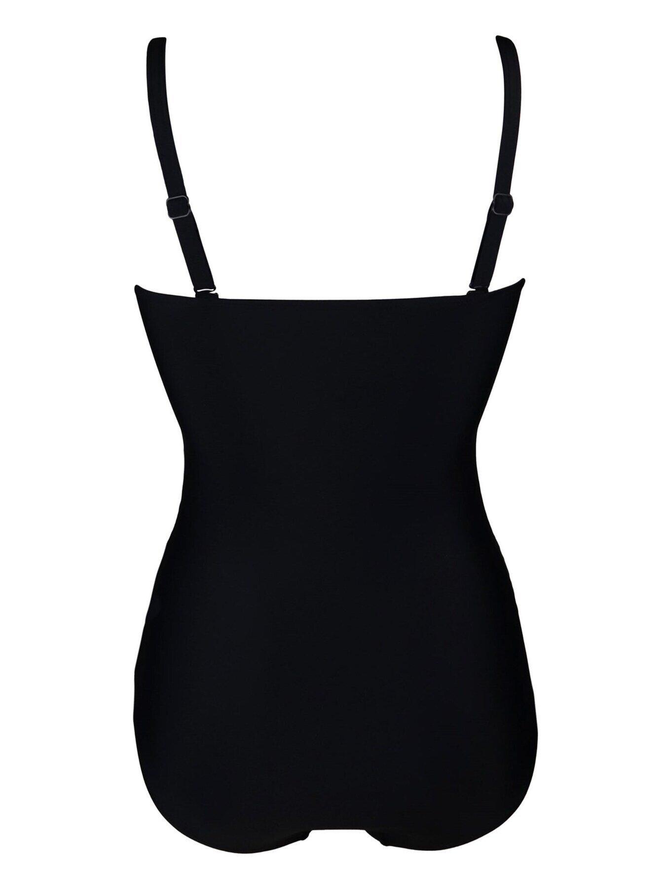 Image 3 of 4 of Pour Moi Santa Monica Strapless Control Swimsuit - Black