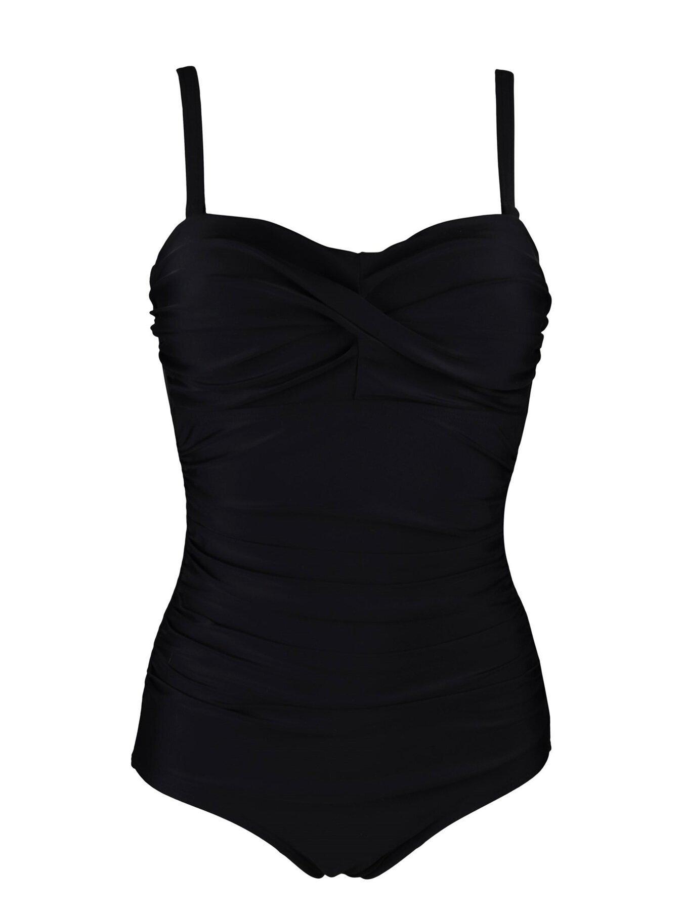 Image 4 of 4 of Pour Moi Santa Monica Strapless Control Swimsuit - Black