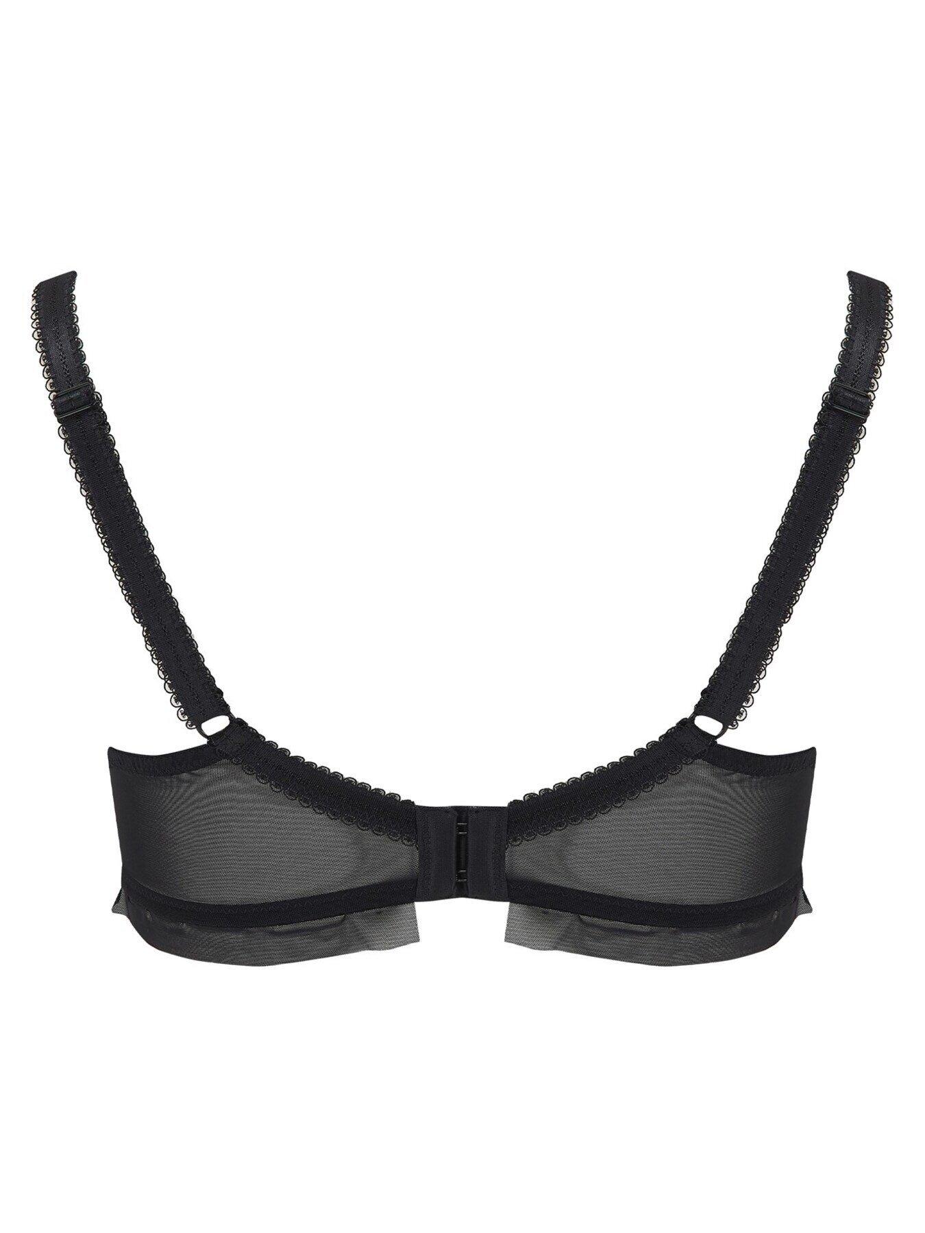  image of pour-moi-gigi-plunge-non-padded-bra-blackmulti