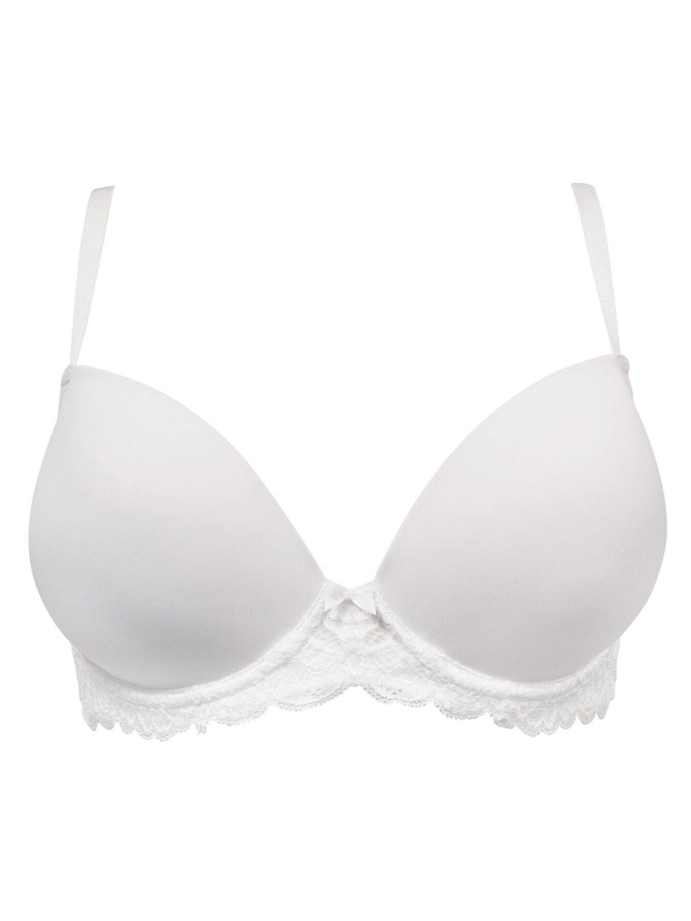 Pour Moi Forever Fiore Plunge Push Up Tshirt Bra - White