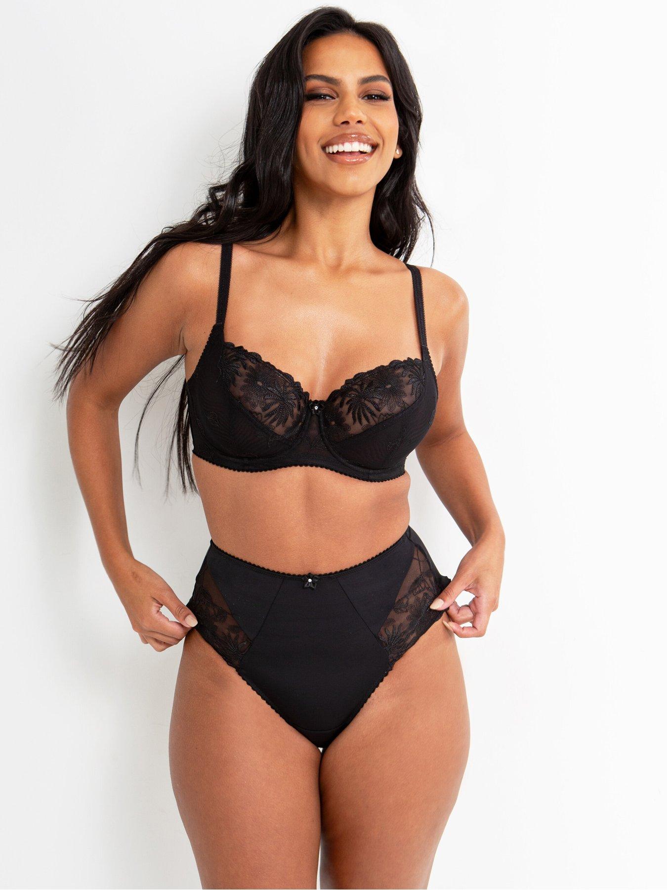 Image 1 of 4 of Pour Moi St Tropez High Waist Deep Brief - Black