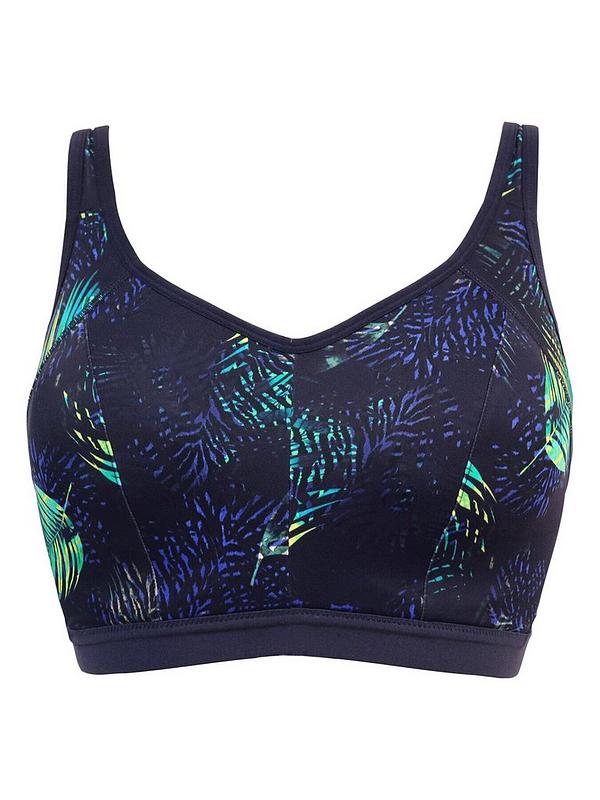 Pour Moi Energy Reach Underwired Lightly Padded Sports Bra - Light Multi