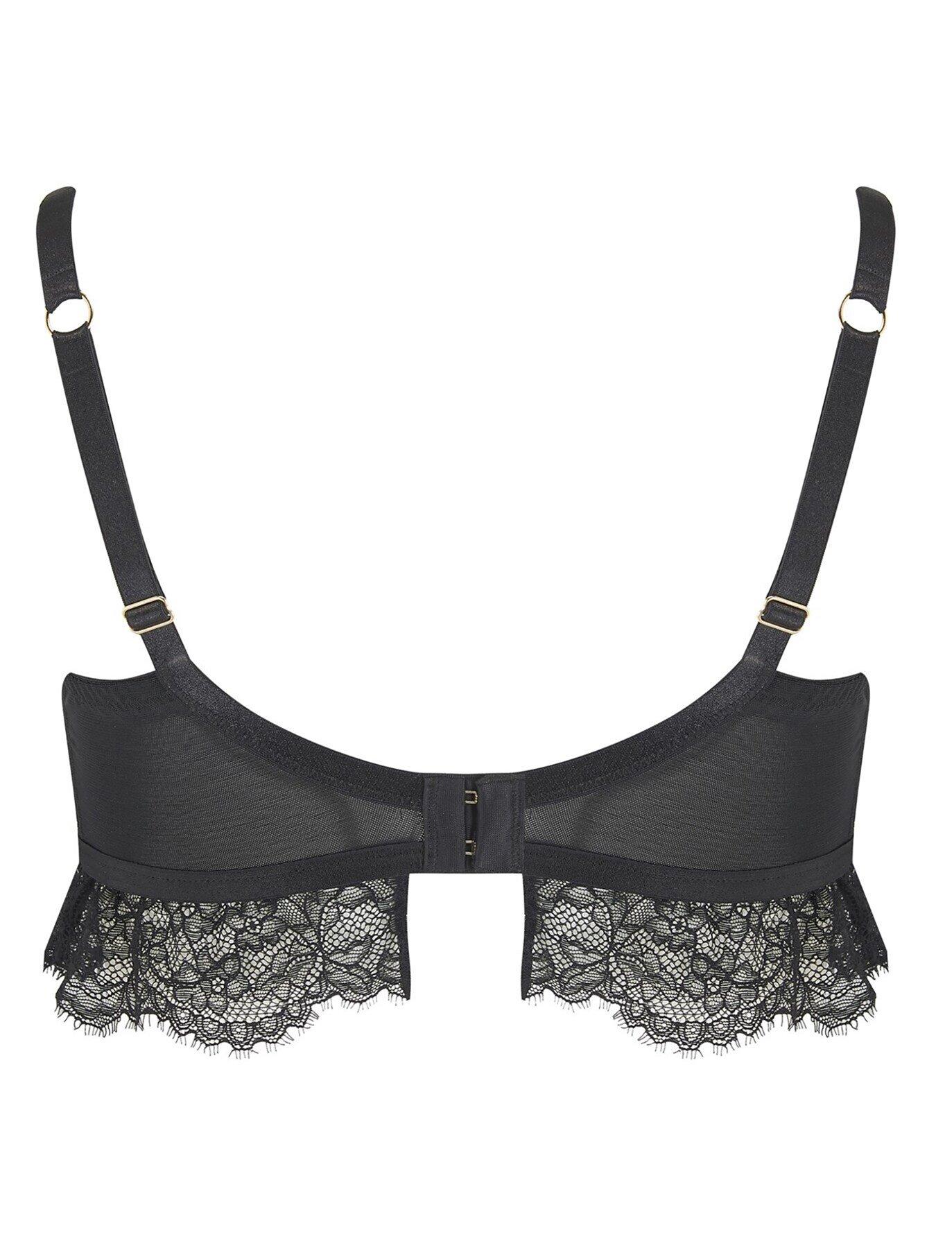Pour Moi India Padded Demi Bra - Black | Littlewoods