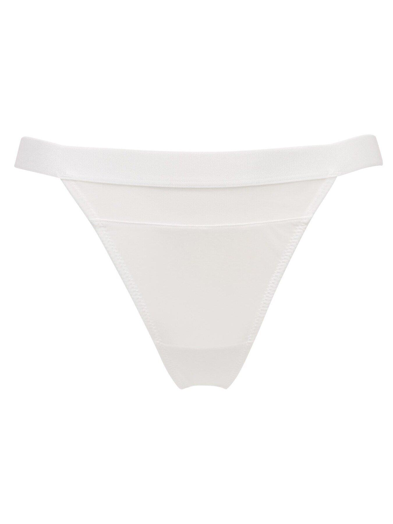 Image 3 of 4 of Pour Moi India High Leg Thong - White