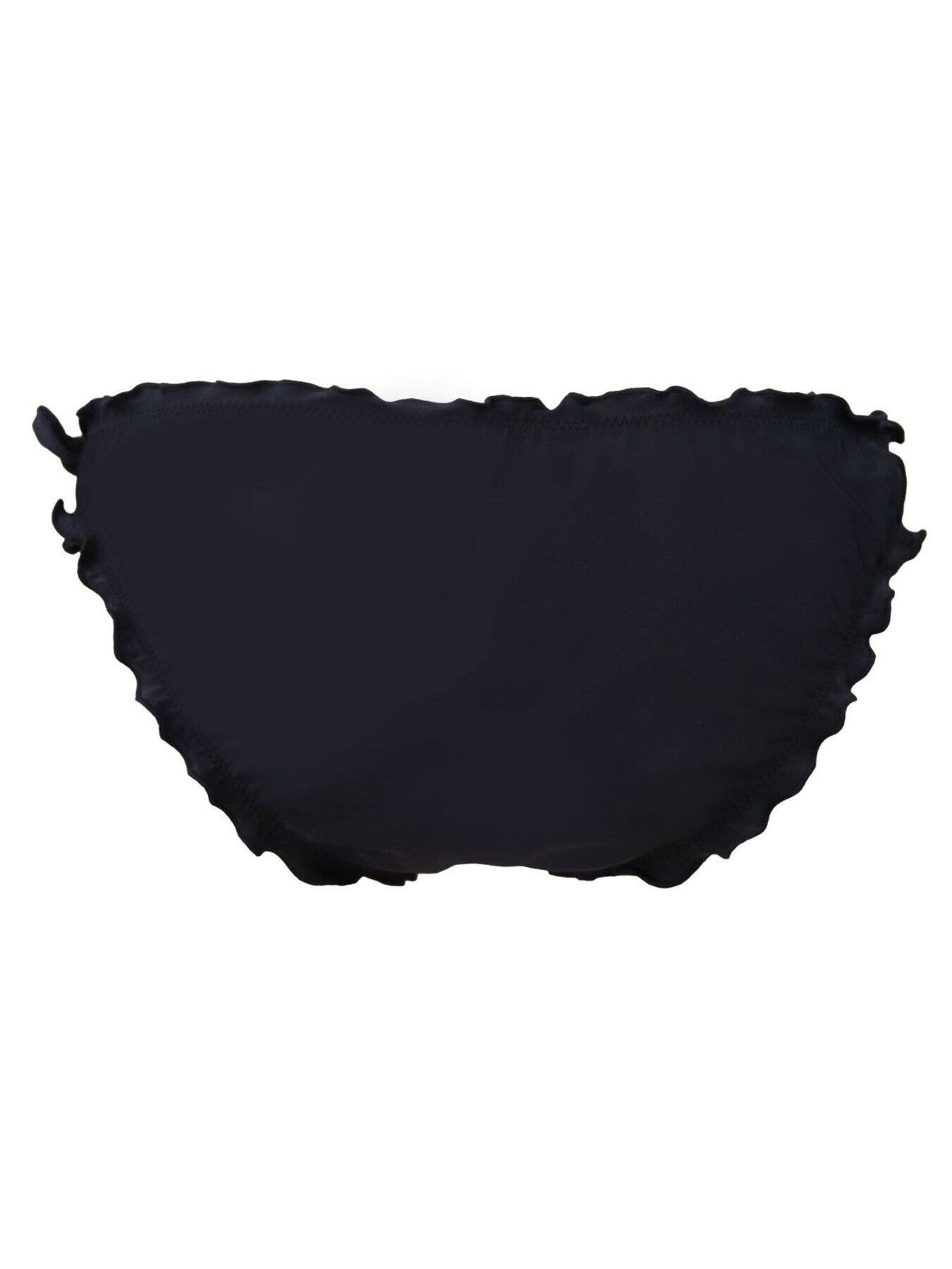 Image 4 of 4 of Pour Moi Free Spirit Frill Brief - Black