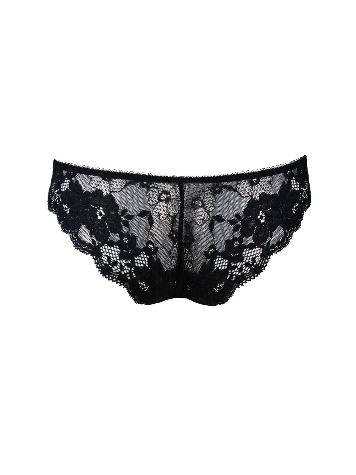 Image 4 of 4 of Pour Moi Amour Brazilian Brief - Black/Multi