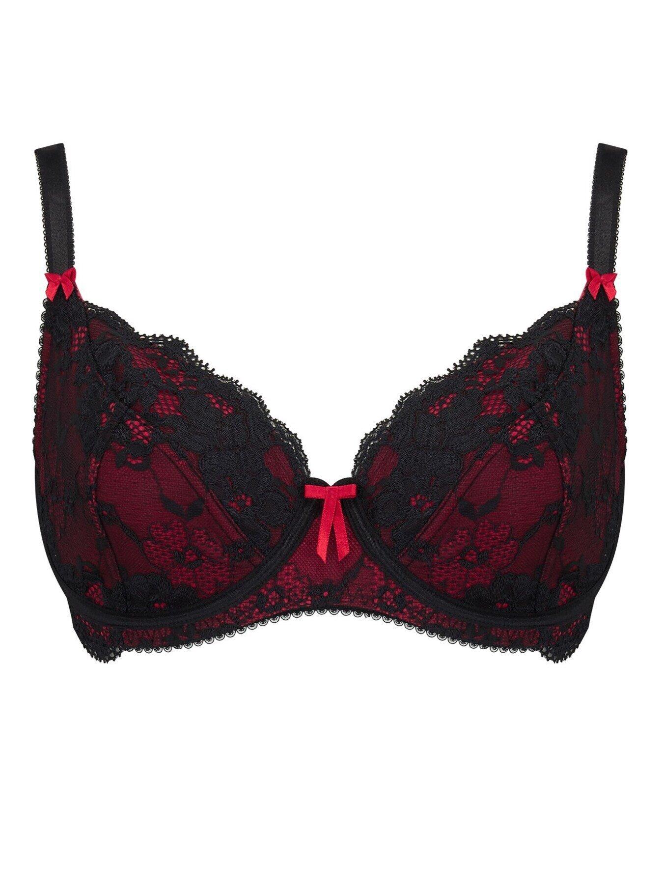  image of pour-moi-amour-underwired-non-padded-bra-blackmulti