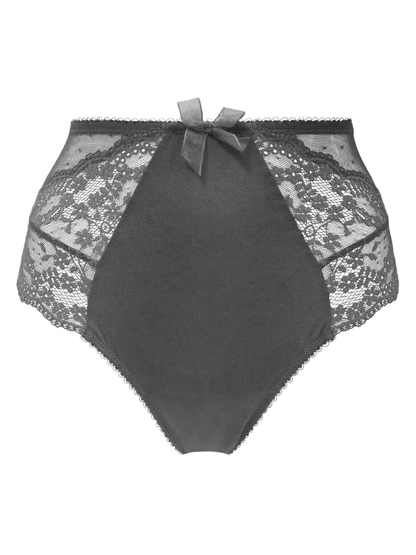 Image 3 of 4 of Pour Moi Flora Deep Brief - Black