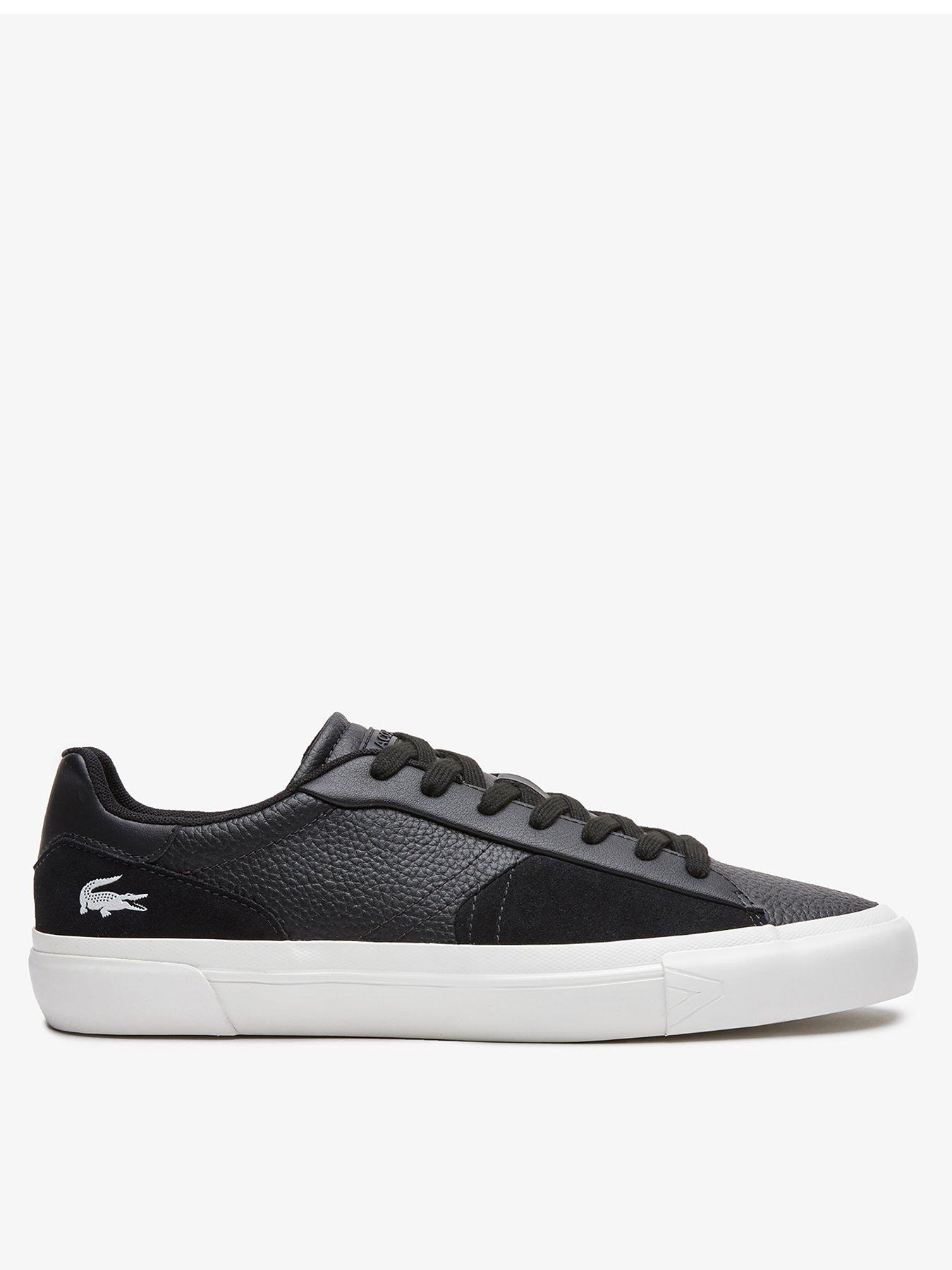 men's lacoste l006 leather trainers
