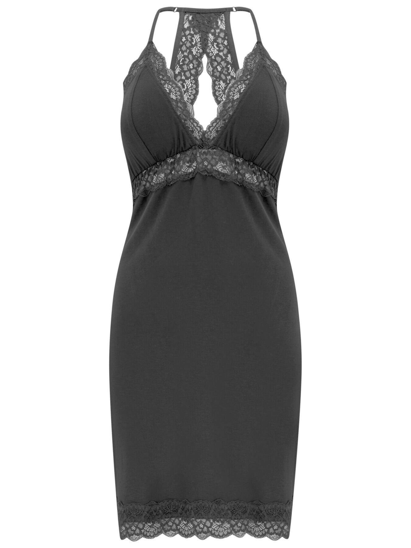  image of pour-moi-sofa-loves-lace-sheer-panel-removable-cup-chemise
