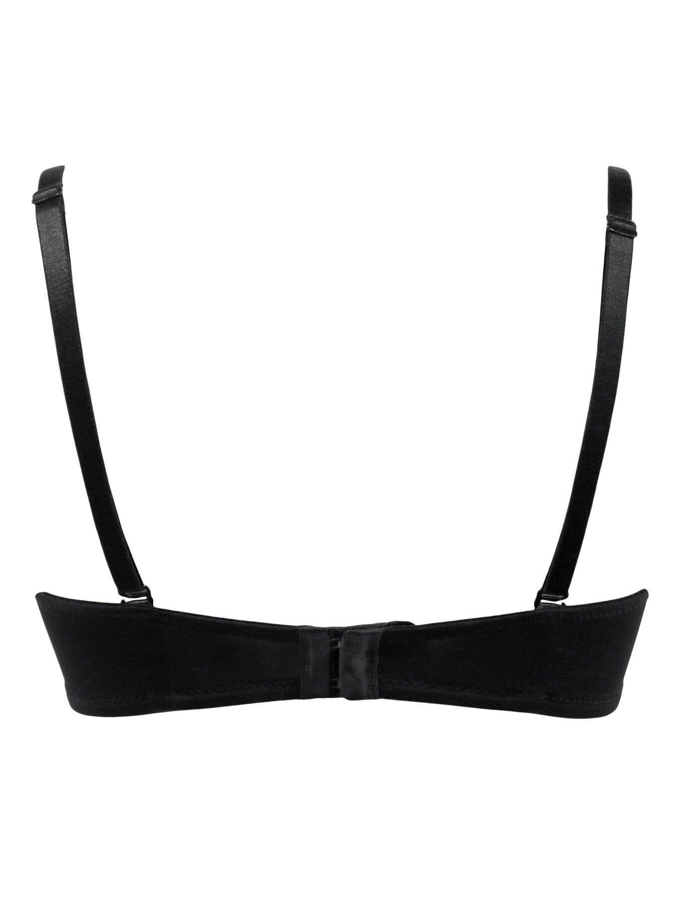  image of pour-moi-definitions-push-up-strapless-bra-black