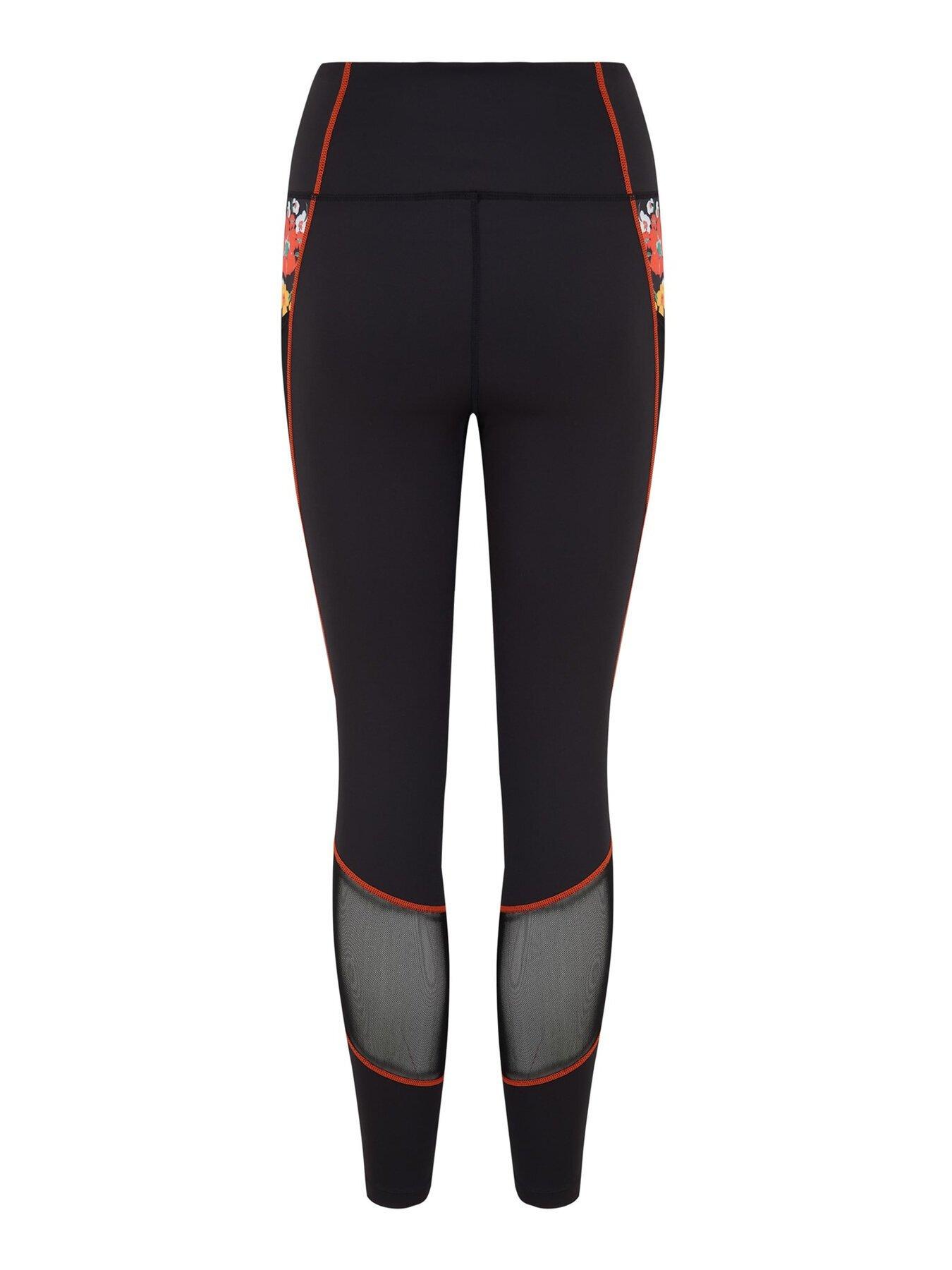 Image 3 of 4 of Pour Moi Energy Printed Mesh Panel Legging - Black/Multi