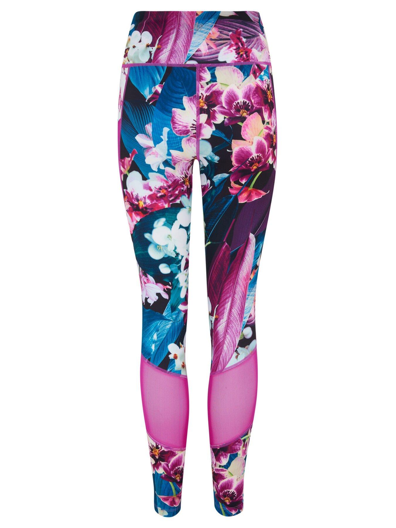 Image 4 of 4 of Pour Moi Energy Printed Mesh Panel Legging - Floral Multi