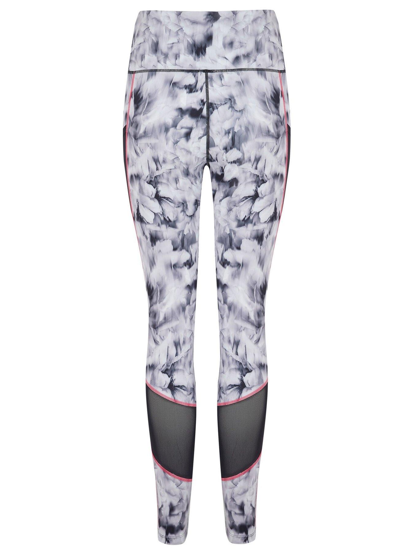 Image 4 of 4 of Pour Moi Energy Printed Mesh Panel Legging - Black/White