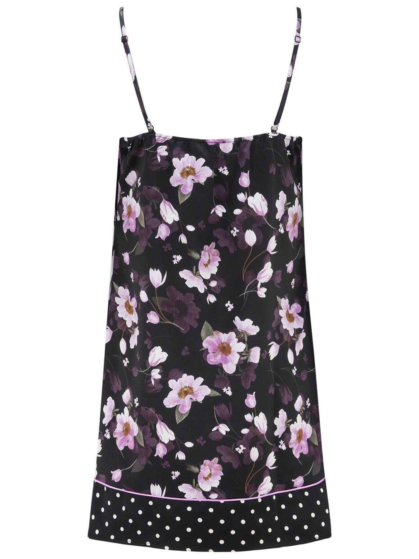  image of pour-moi-luxe-satin-print-mix-chemise